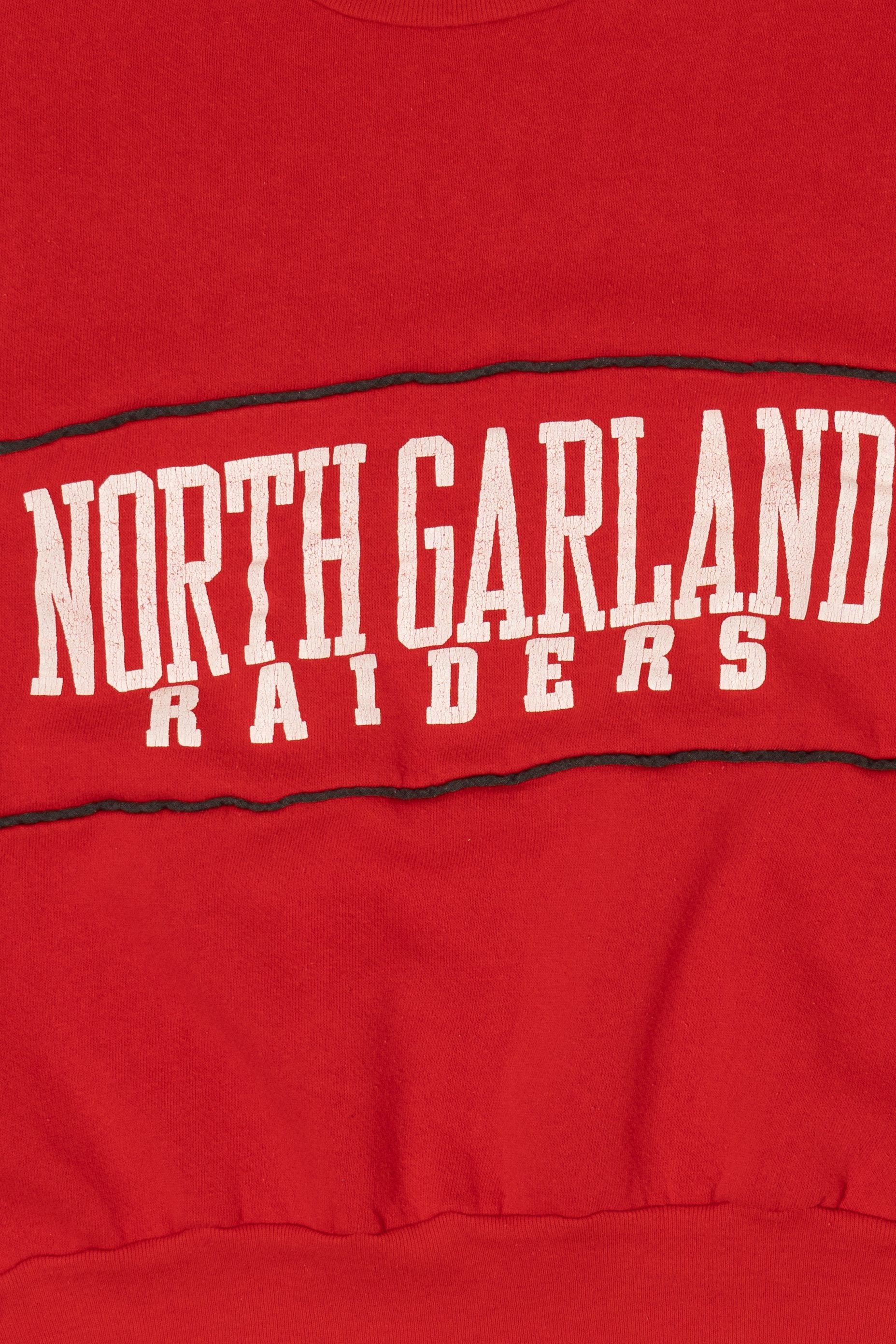 Vintage Red North Garland Raiders Sweatshirt (1980s)