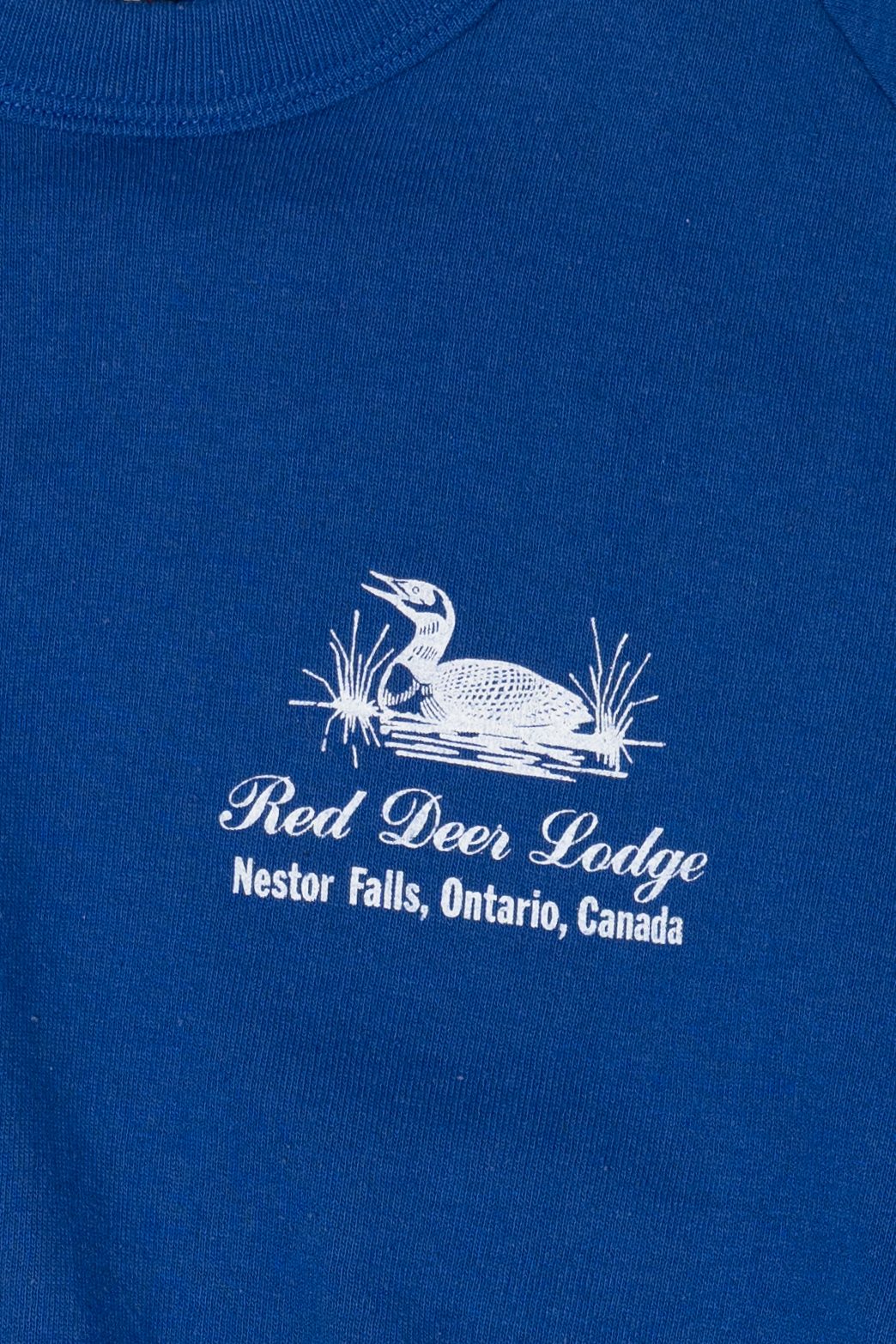 Vintage Red Deer Lodge Canada Loon Raglan Sweatshirt (1990s)