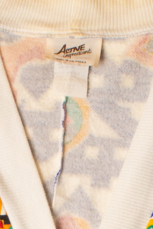 Vintage Athletic Stamps Cardigan Sweatshirt (1990s)