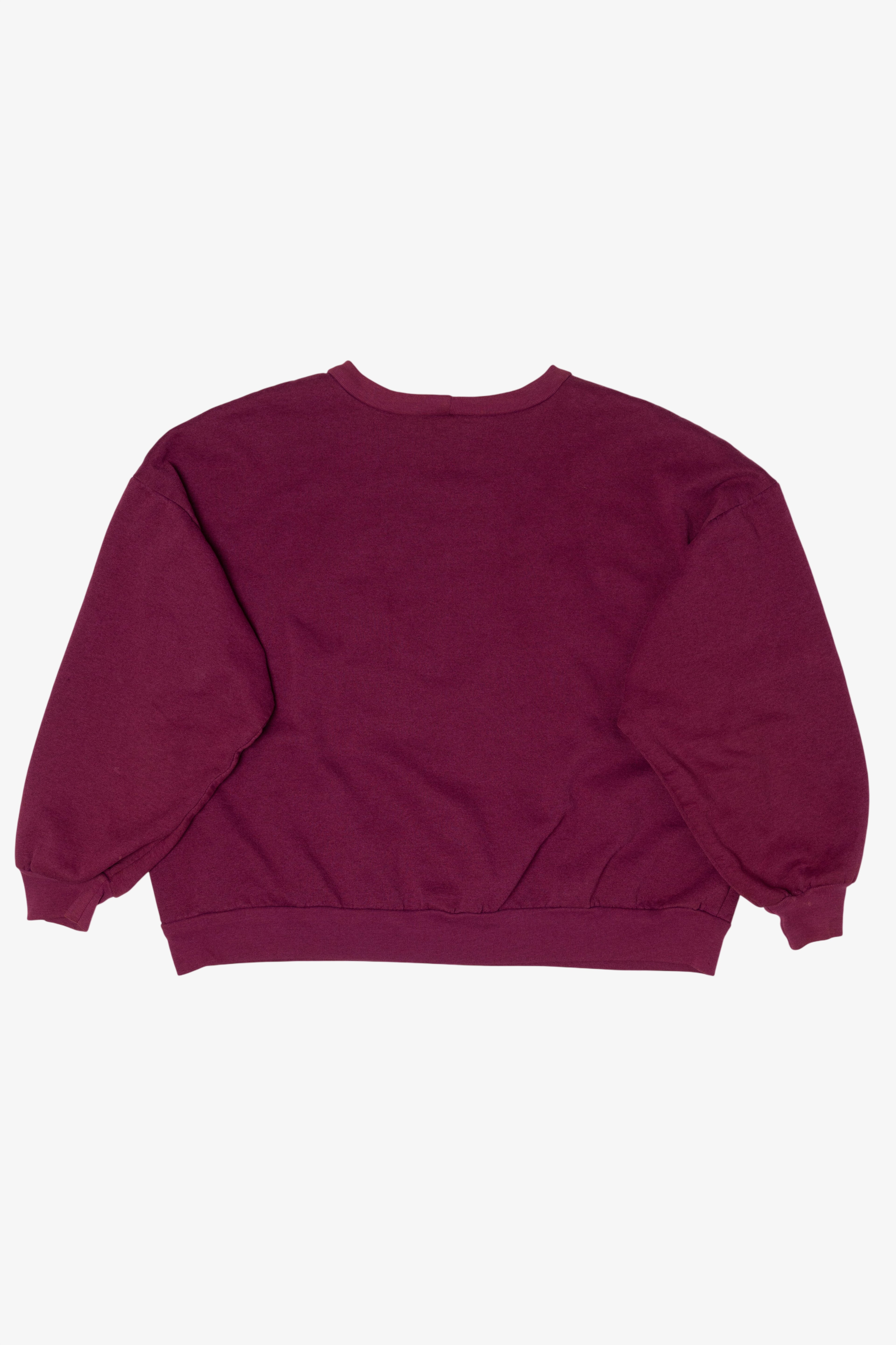 Vintage Burgundy Southwestern Geometric Sweatshirt (1990s)
