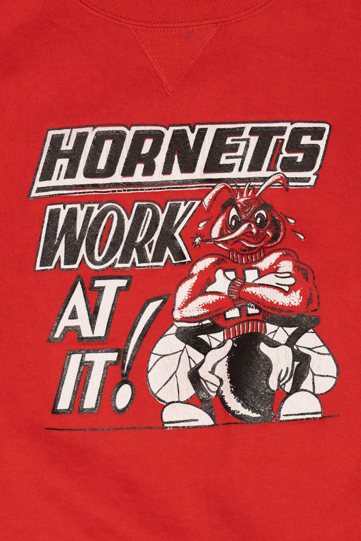 Vintage "Hornets Work At It!" Football Team Sweatshirt (1990s)