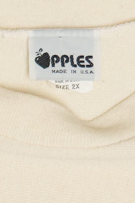 Vintage "I Love To Workout NOT!" Dolman Short Sleeve Batwing Sweatshirt (1980s)