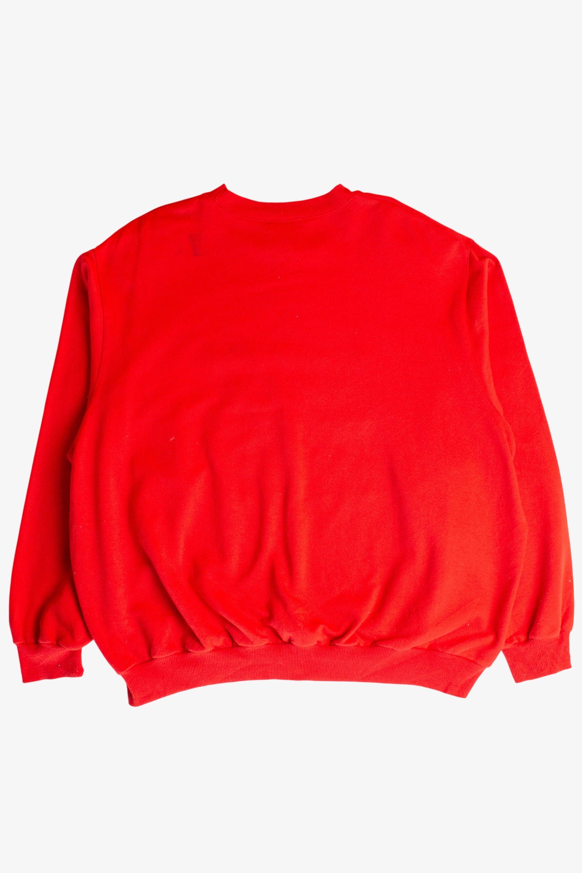 Vintage Red Embroidered Nautical Symbols Sweatshirt (1990s)