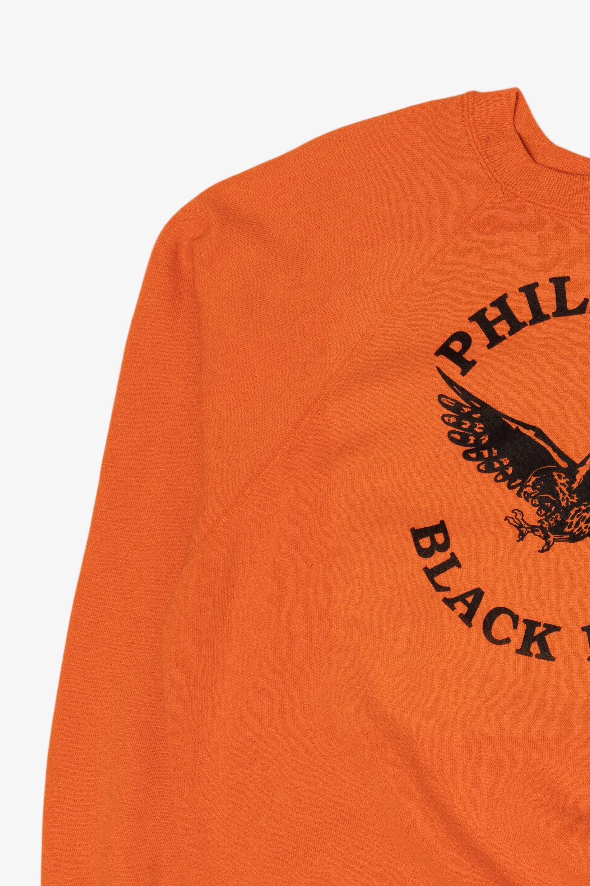 Vintage Orange Phillips Black Hawks Raglan Sweatshirt (1990s)