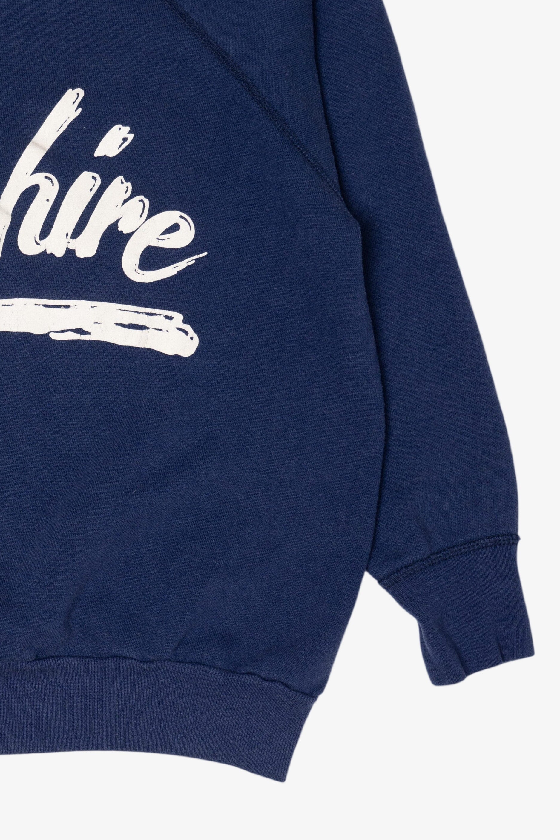 Vintage Navy Blue "Cheshire" Raglan Sweatshirt (1990s)