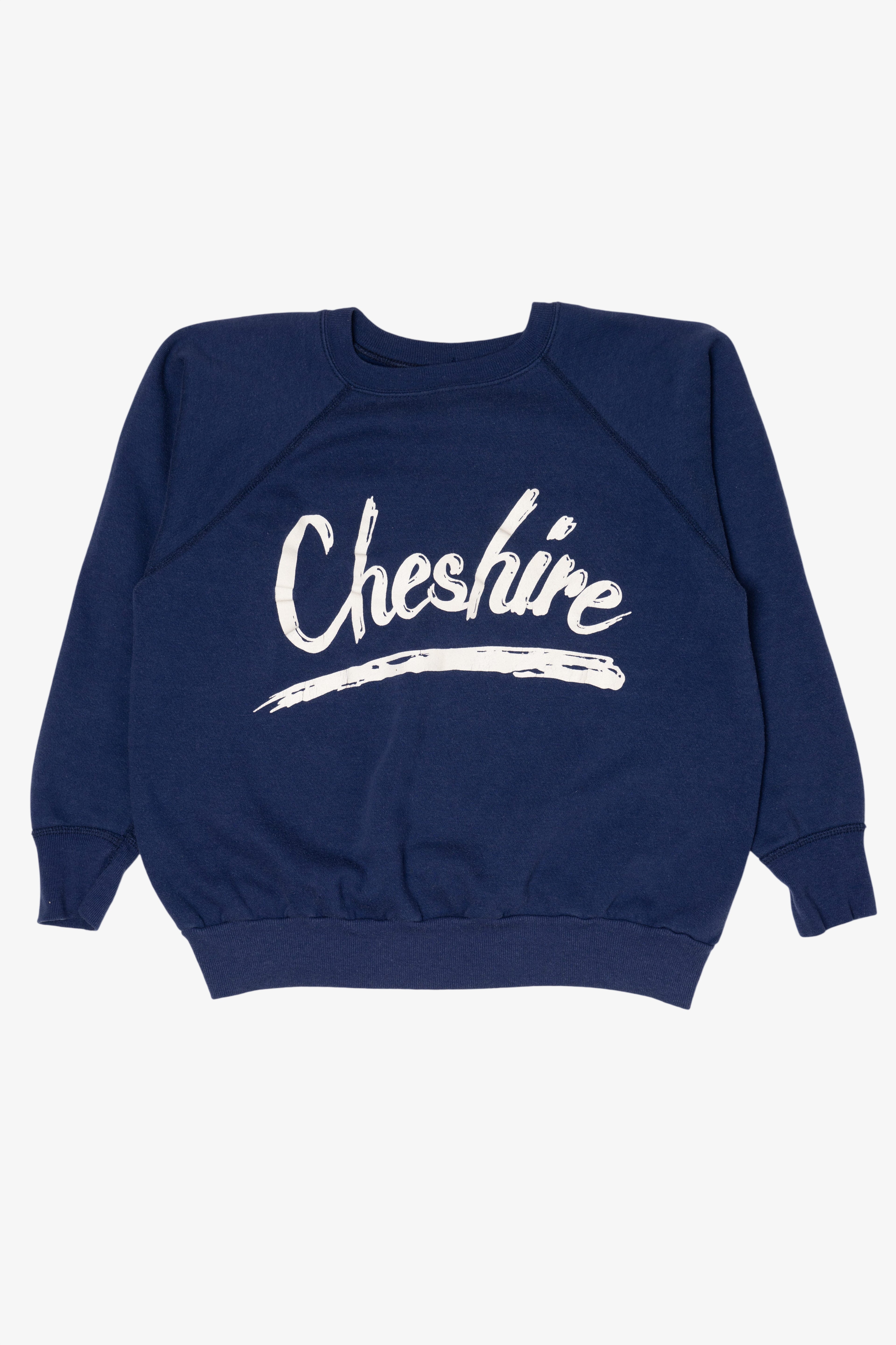 Vintage Navy Blue "Cheshire" Raglan Sweatshirt (1990s)