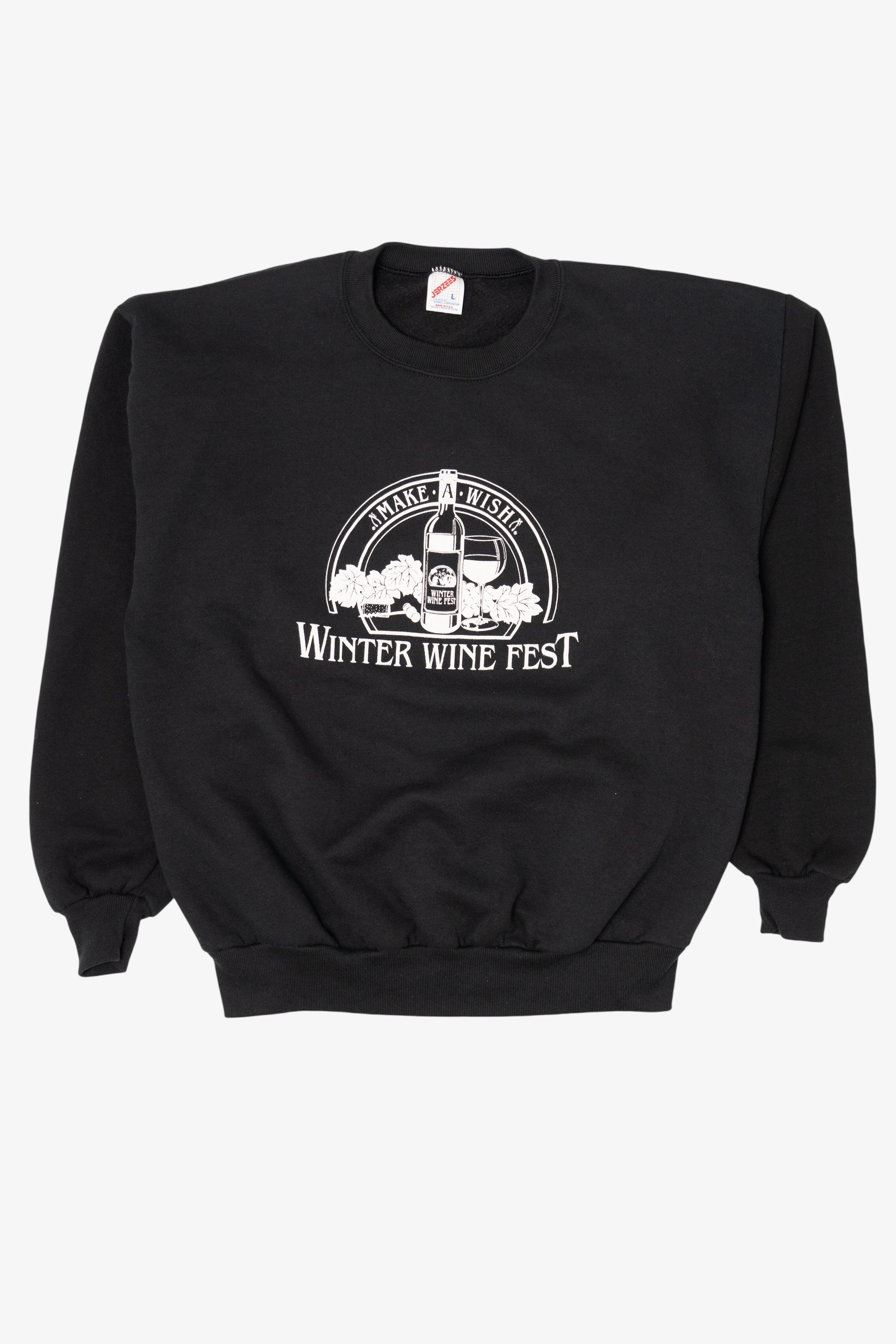 Vintage Make A Wish Winter Wine Fest Sweatshirt (1990s)