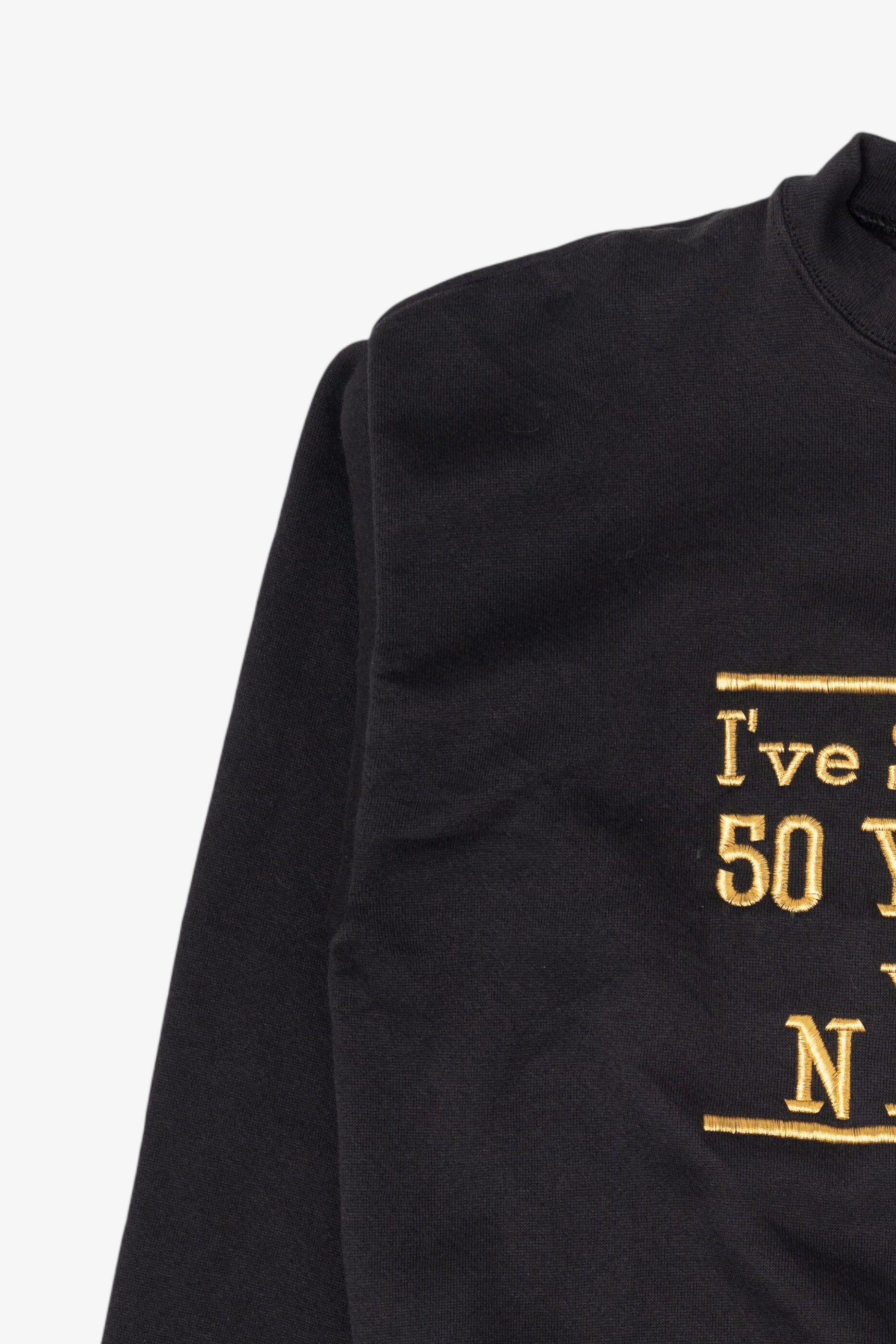 Vintage Embroidered "I Survived 50 Years With Nate" Tultex Raglan Sweatshirt (1990s)