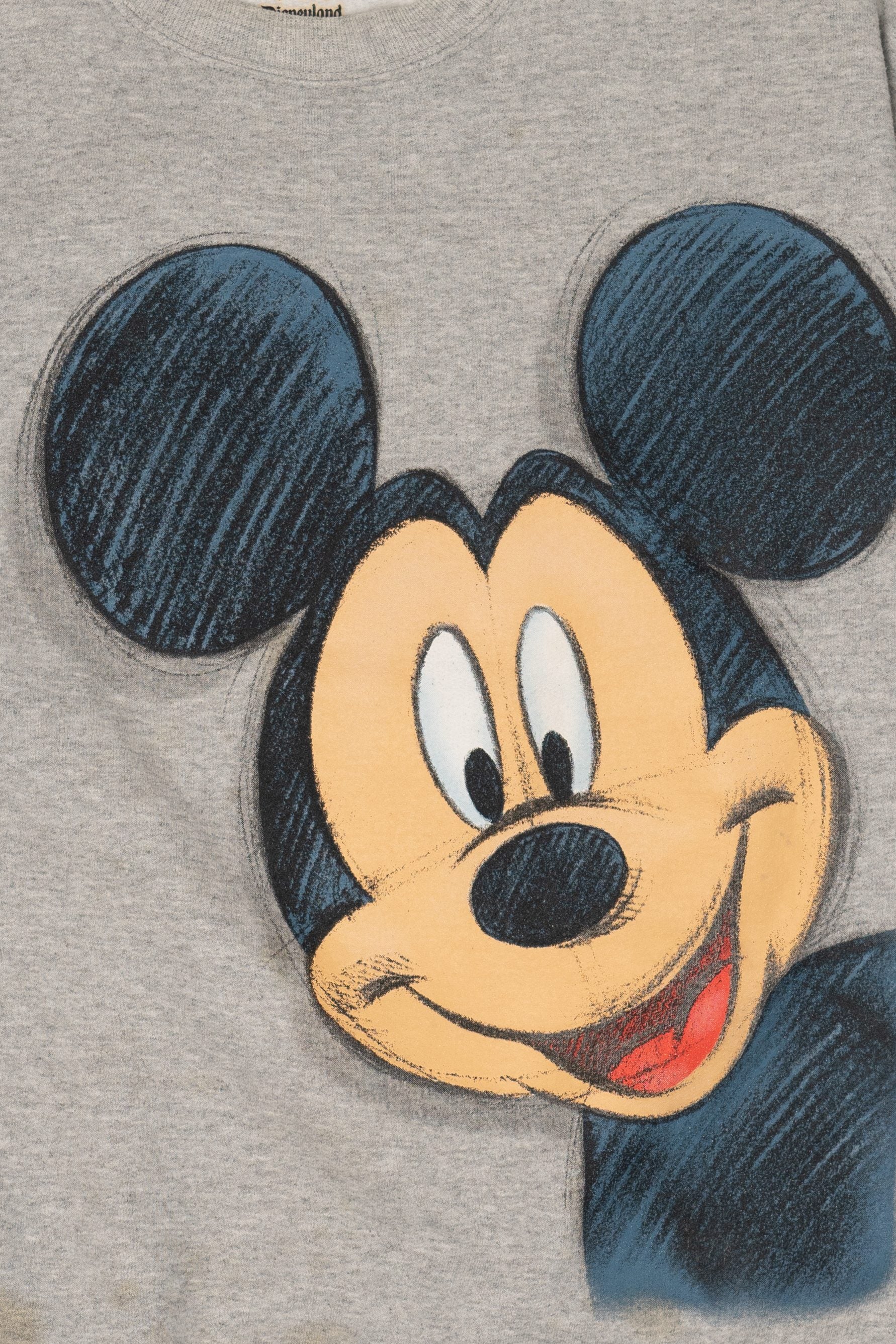 Disneyland Mickey Mouse Cut-Off Sleeves Sweatshirt
