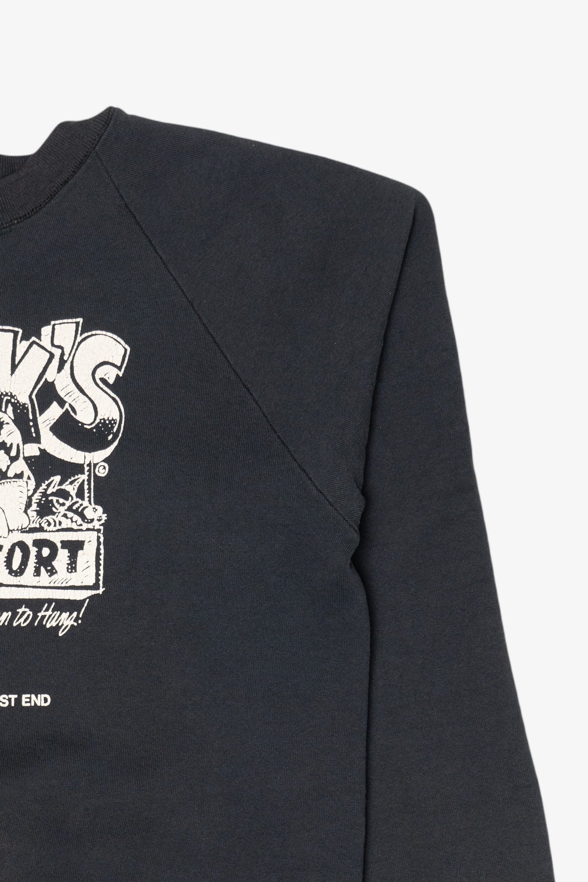 Vintage Dick's Last Resort Dallas' Historic West End Raglan Sweatshirt (1990s)