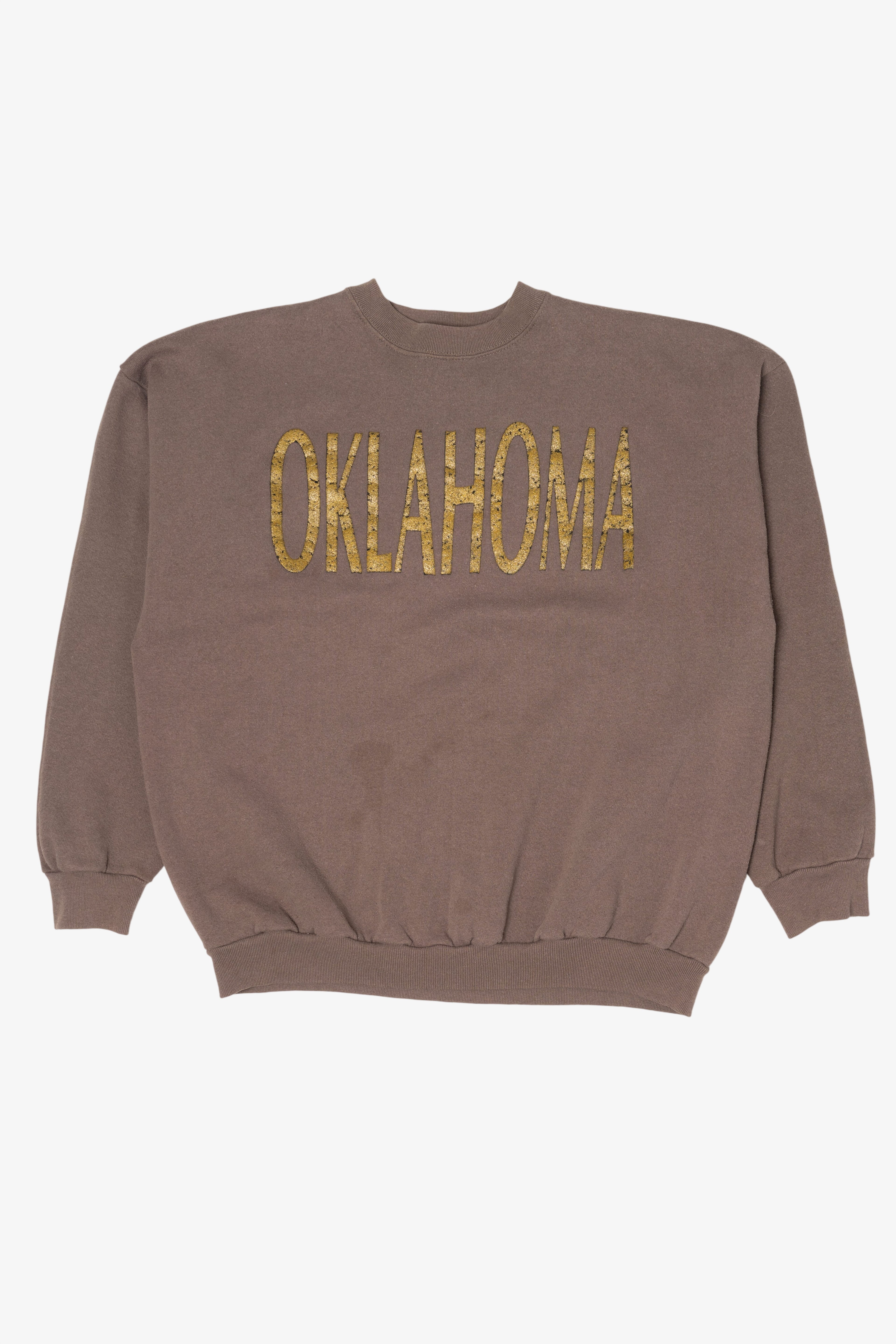 Vintage Brown Oklahoma Tultex Sweatshirt (1990s)