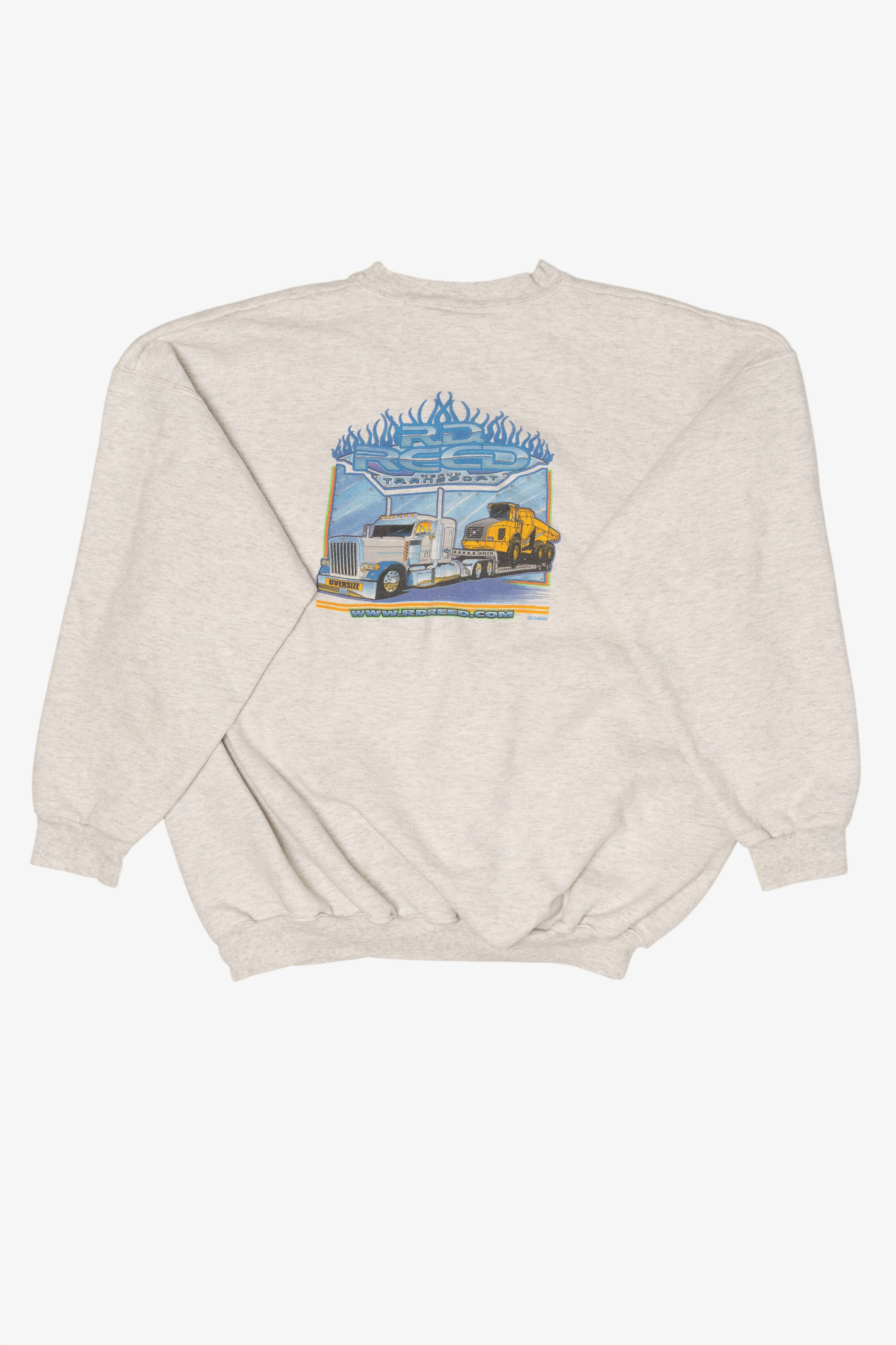 Vintage R.D Reed Heavy Transport Semi-Truck Sweatshirt (2000s)