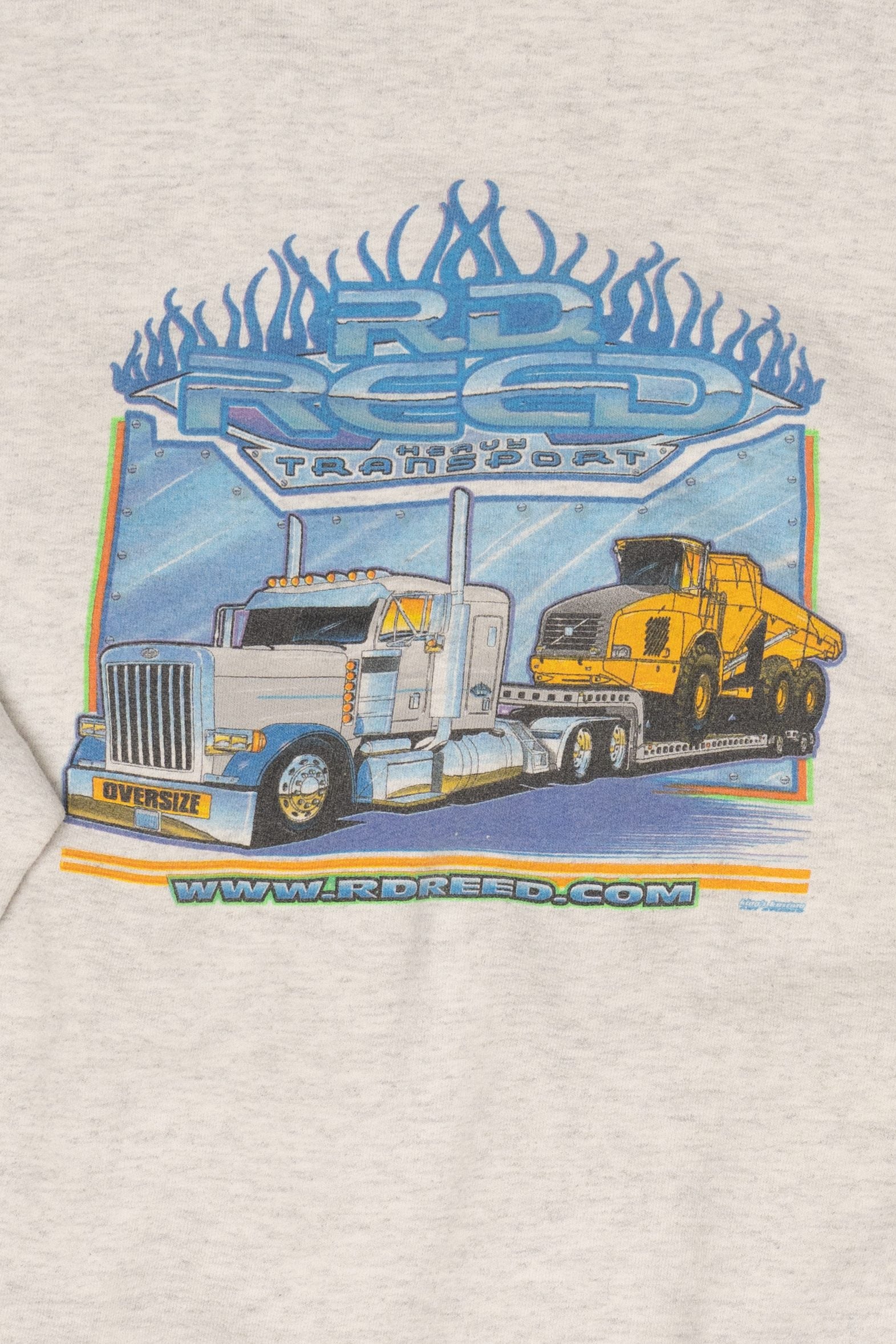 Vintage R.D Reed Heavy Transport Semi-Truck Sweatshirt (2000s)