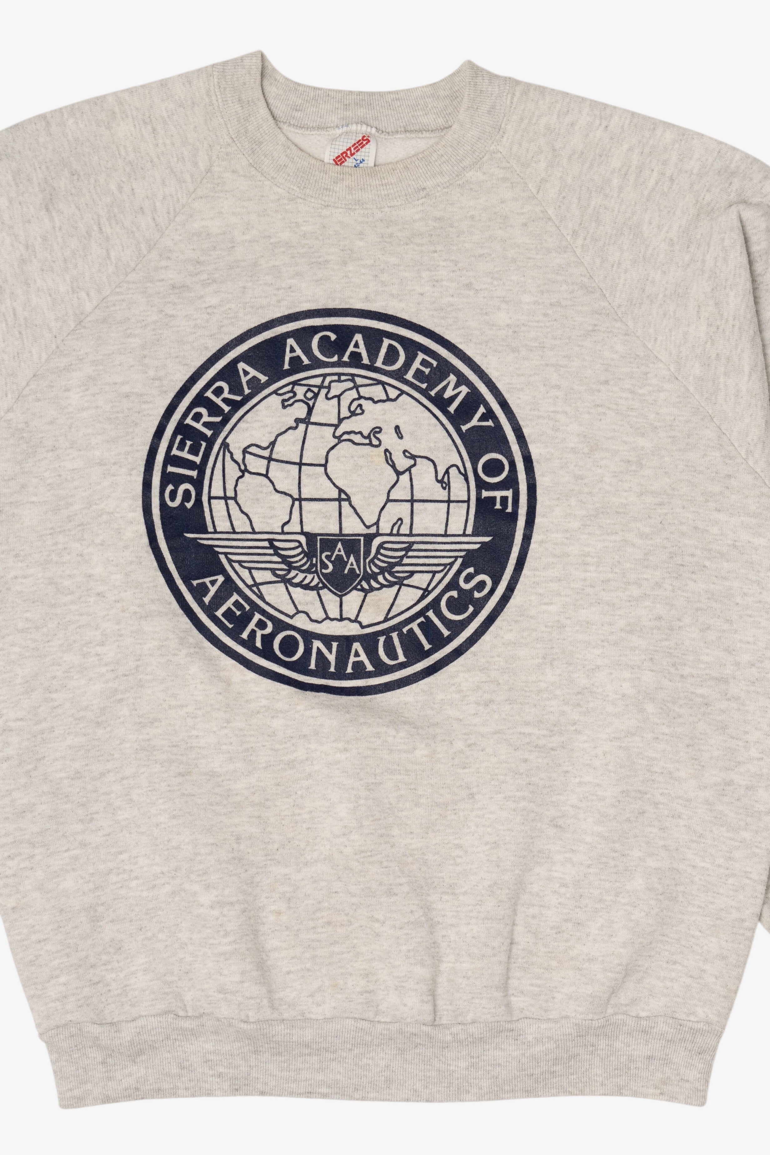Vintage Sierra Academy Of Aeronautics Raglan Sweatshirt (1990s)