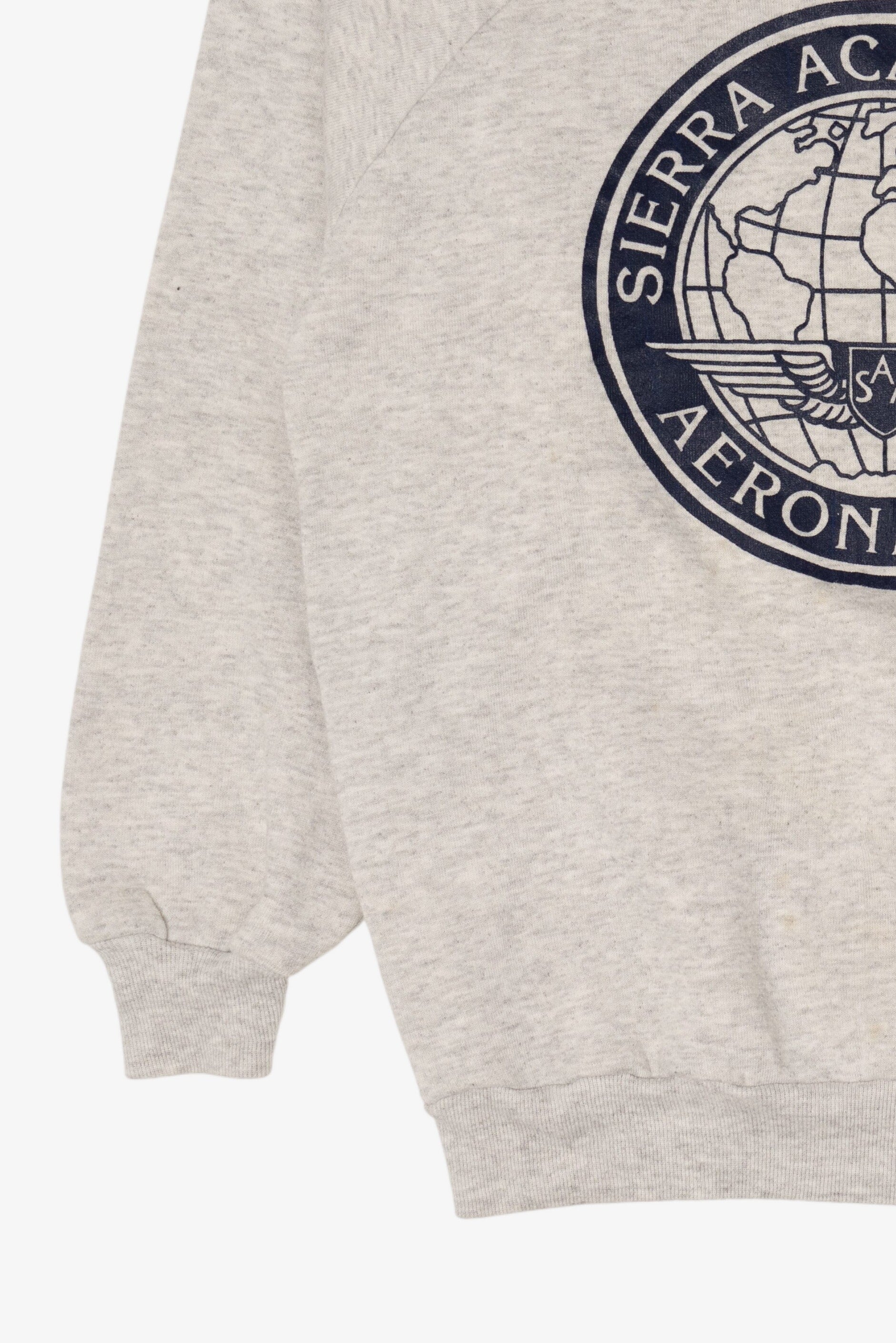 Vintage Sierra Academy Of Aeronautics Raglan Sweatshirt (1990s)