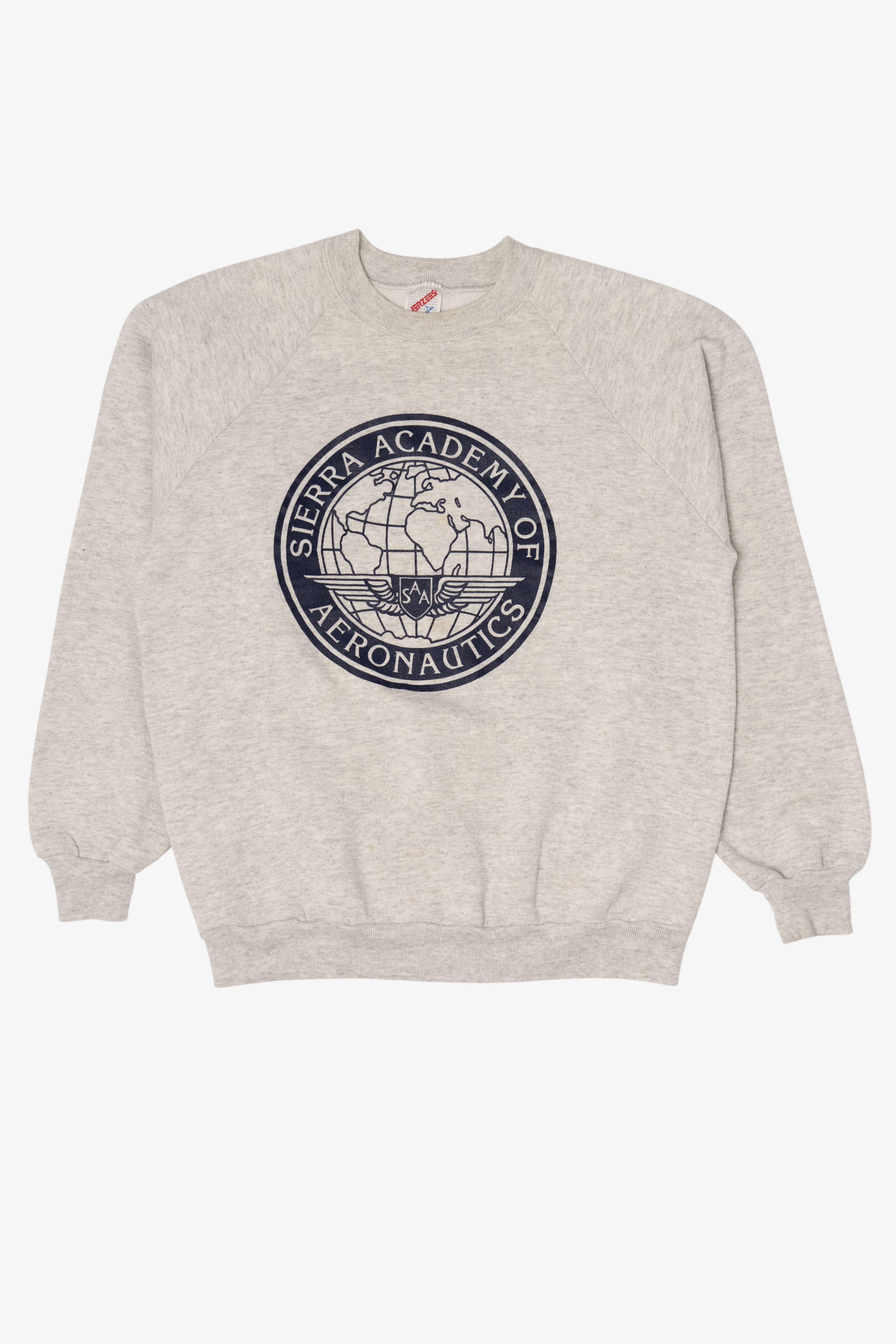 Vintage Sierra Academy Of Aeronautics Raglan Sweatshirt (1990s)