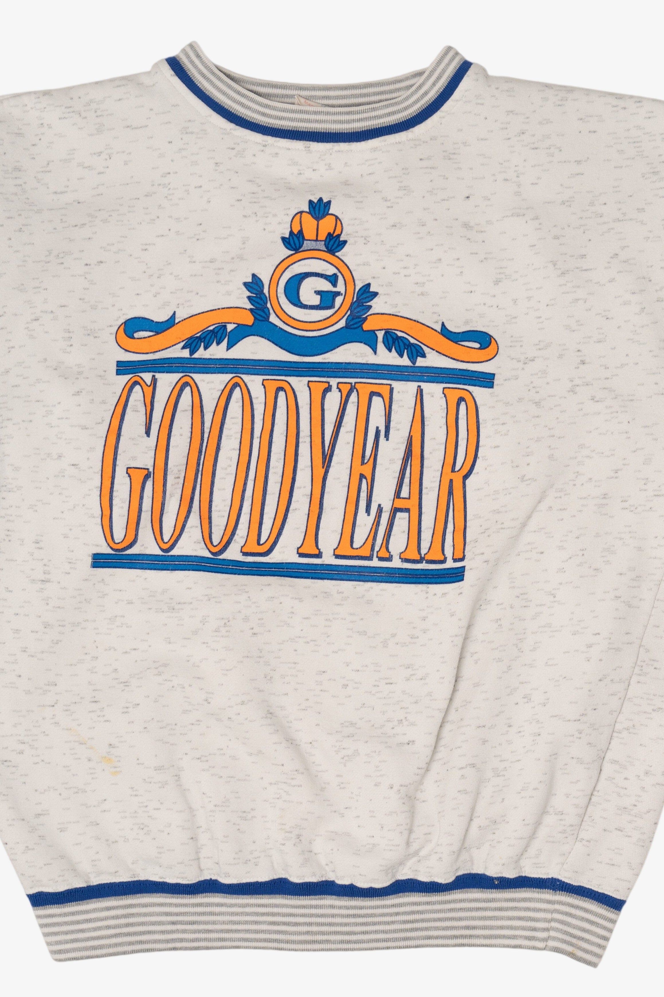 Vintage Light Gray Goodyear Sweatshirt (1990s)