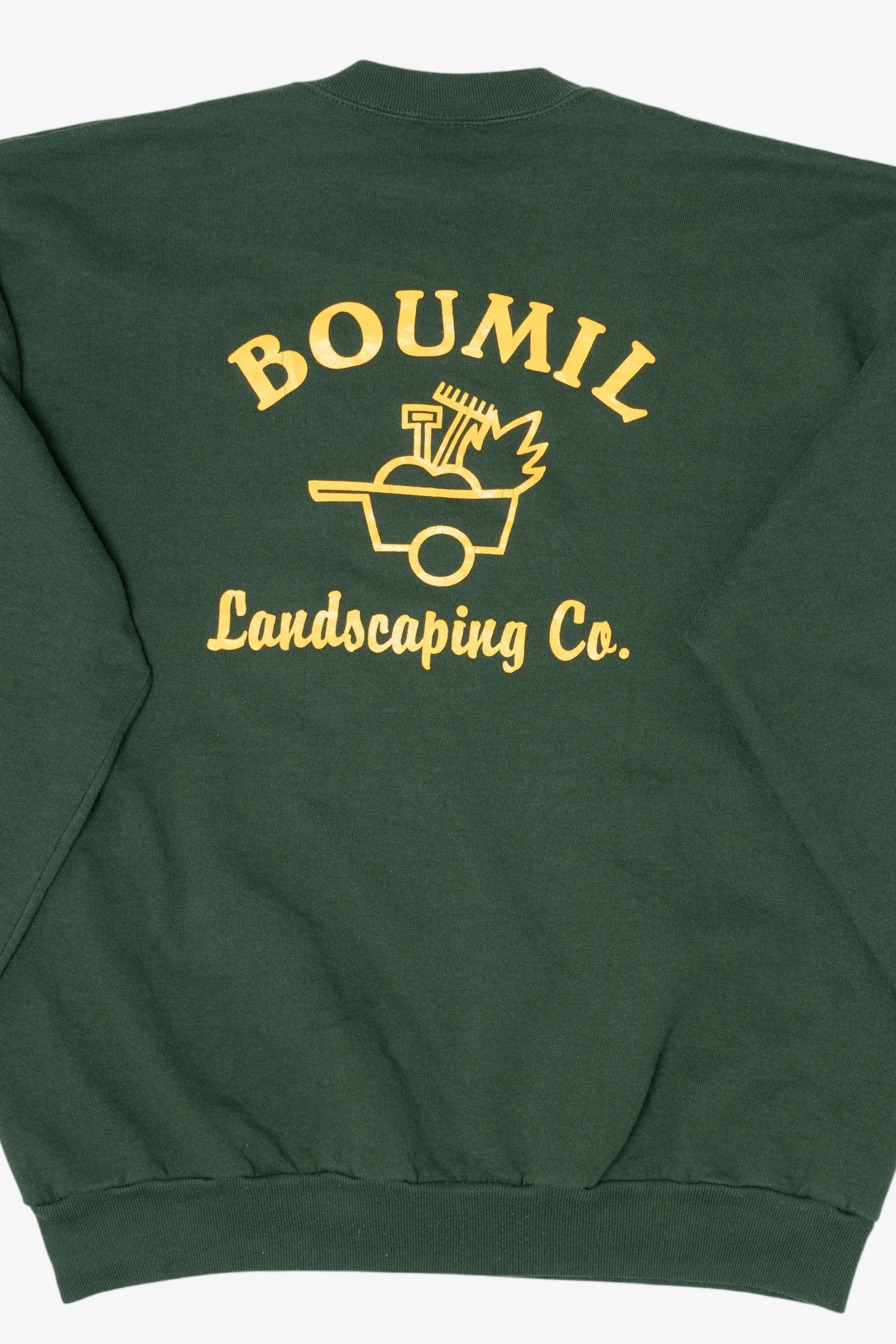Vintage Green Boumil Landscaping Co. Sweatshirt (1990s)