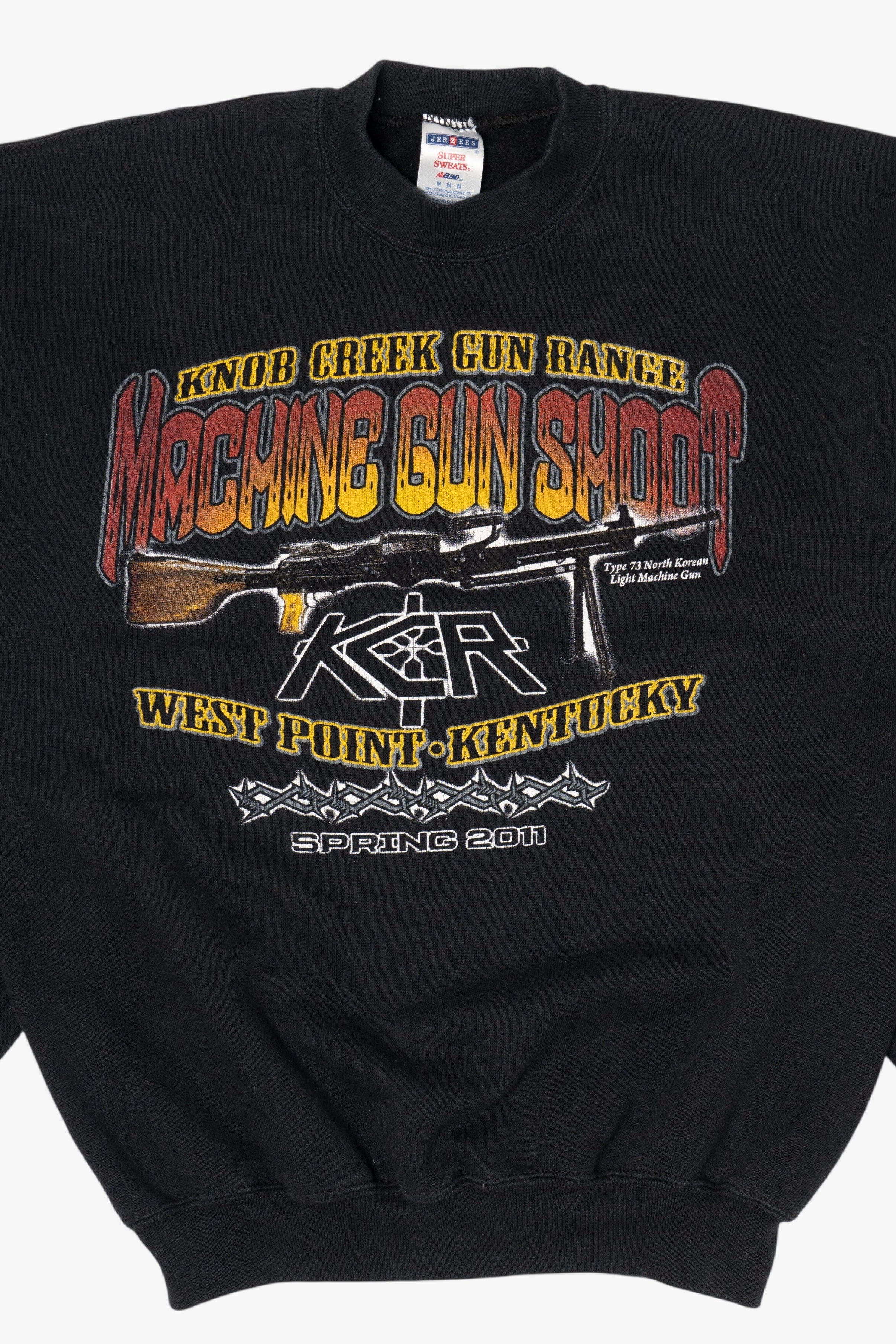 Knob Creek Gun Range Machine Gun Shoot Kentucky Sweatshirt (2010s)