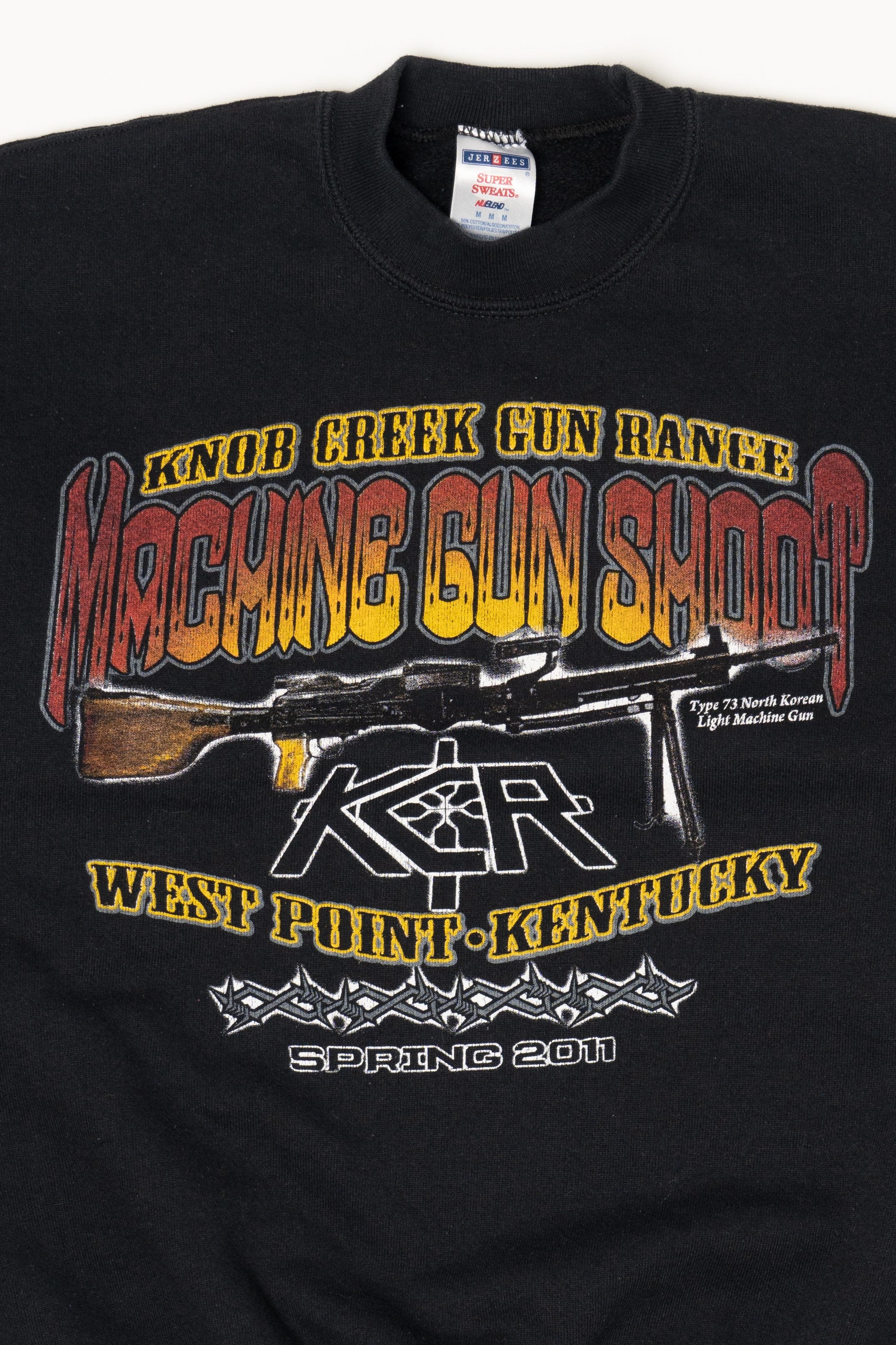 Knob Creek Gun Range Machine Gun Shoot Kentucky Sweatshirt (2010s)