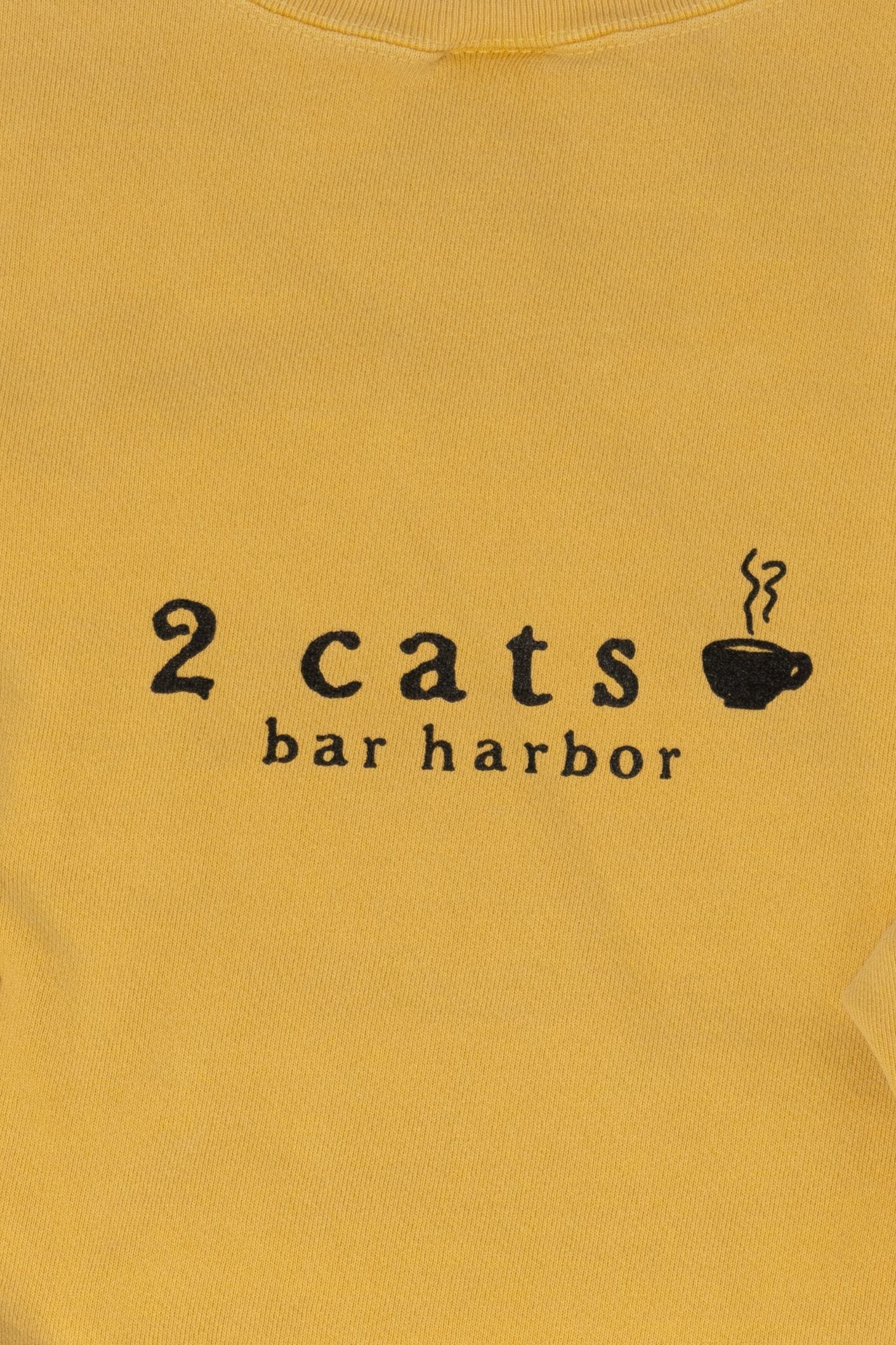 Yellow 2 Cats Bay Harbor Sweatshirt (2010s)