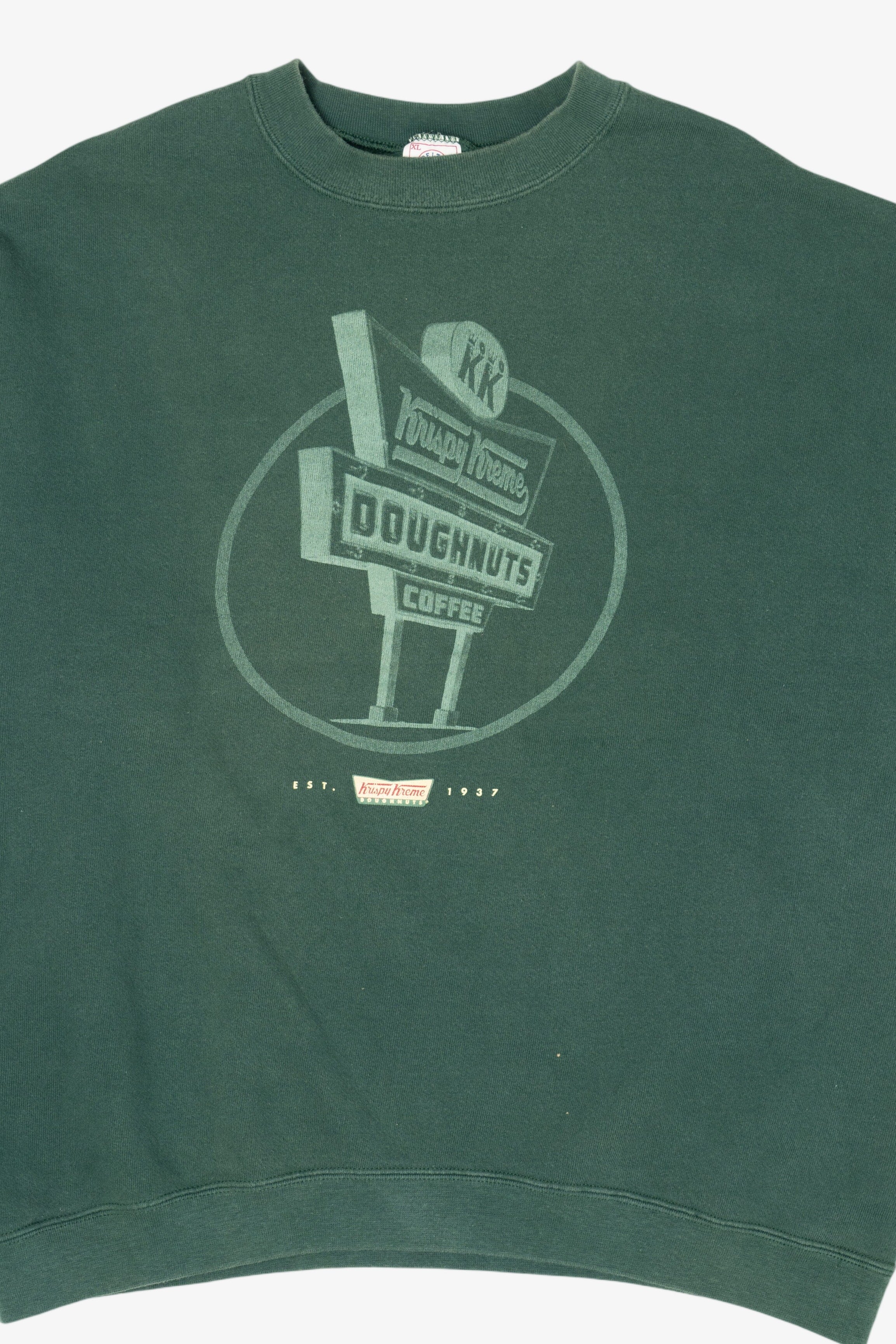 Vintage Green Krispy Kreme Sweatshirt (1990s)