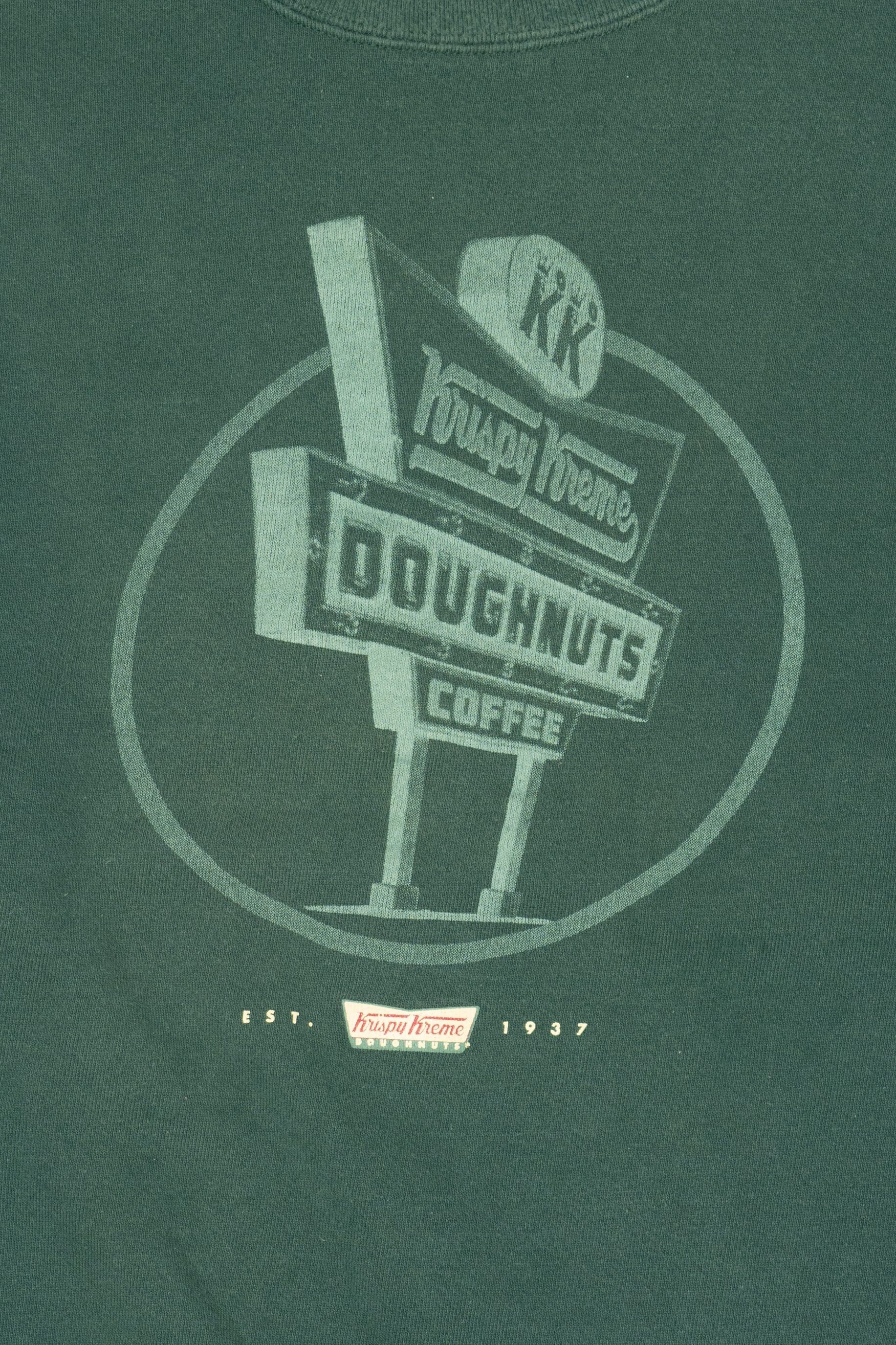 Vintage Green Krispy Kreme Sweatshirt (1990s)