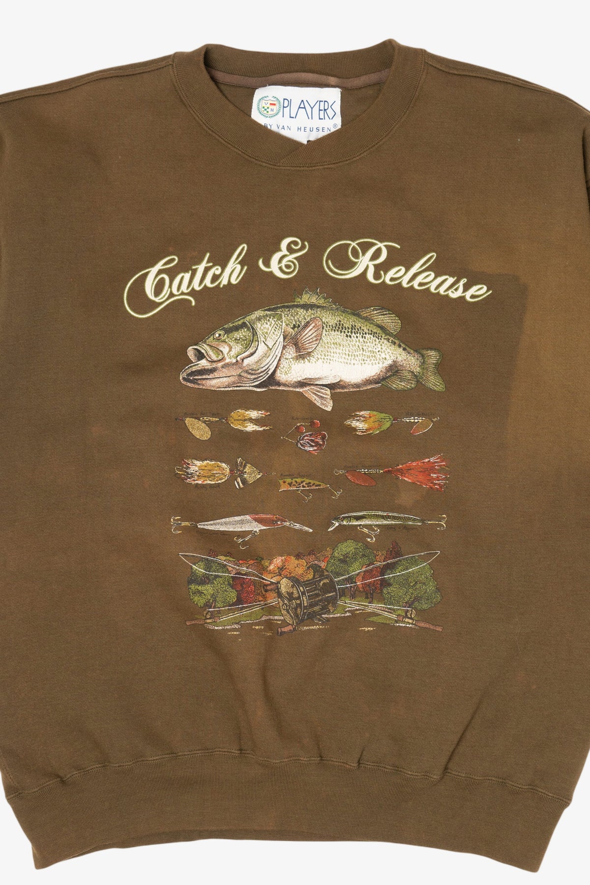 Vintage "Catch And Release" Fishing Sweatshirt (1990s)