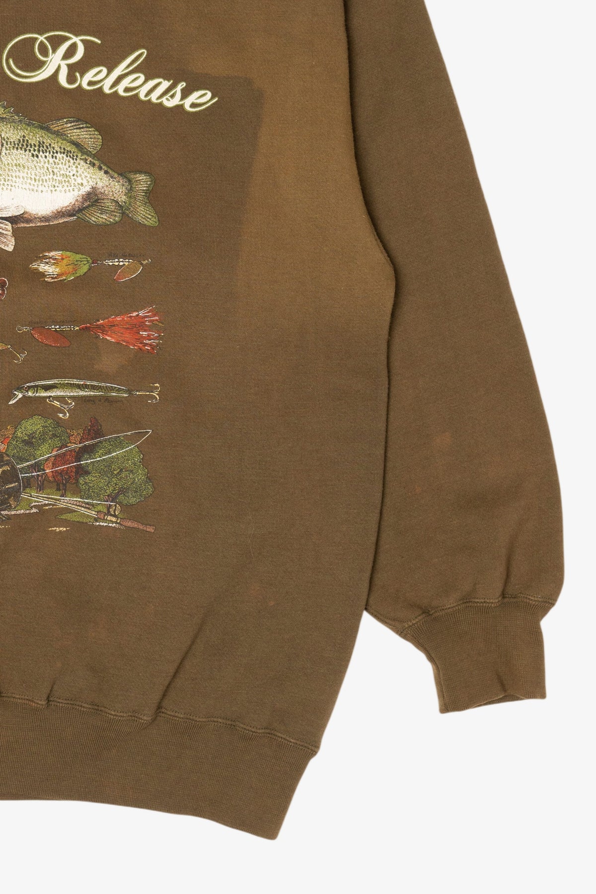 Vintage "Catch And Release" Fishing Sweatshirt (1990s)