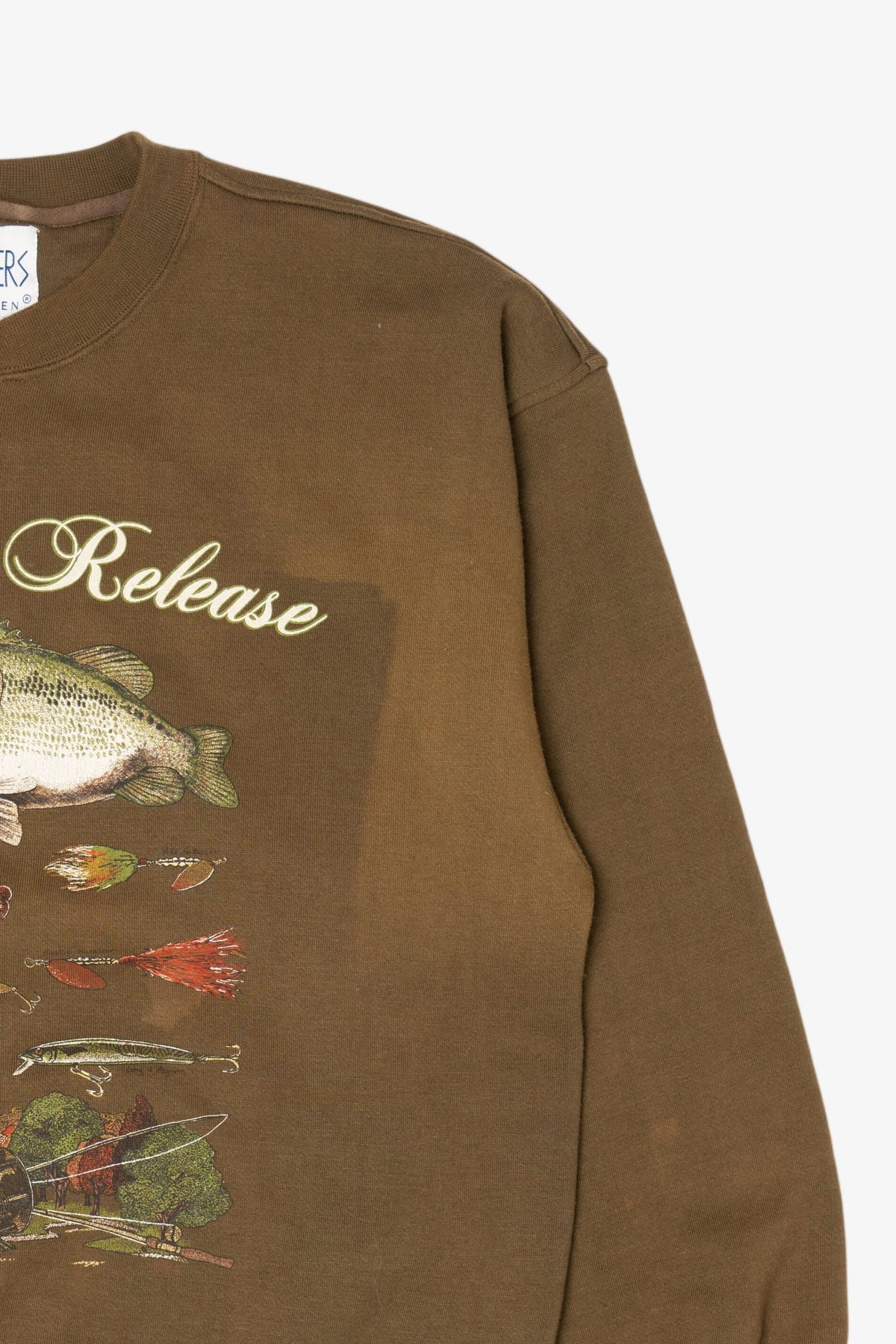 Vintage "Catch And Release" Fishing Sweatshirt (1990s)