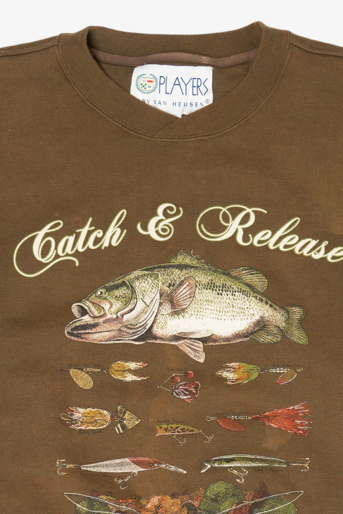 Vintage "Catch And Release" Fishing Sweatshirt (1990s)