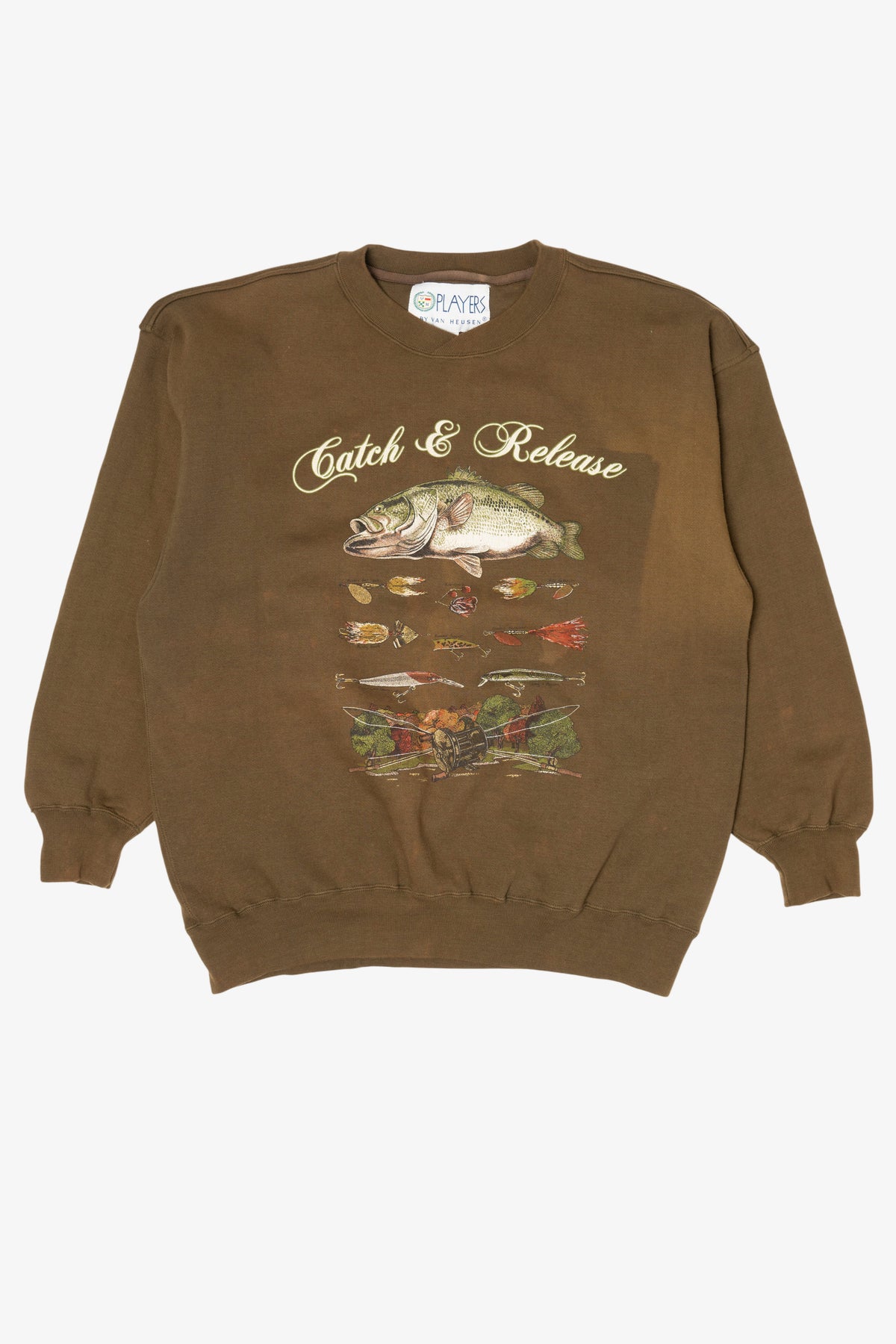 Vintage "Catch And Release" Fishing Sweatshirt (1990s)