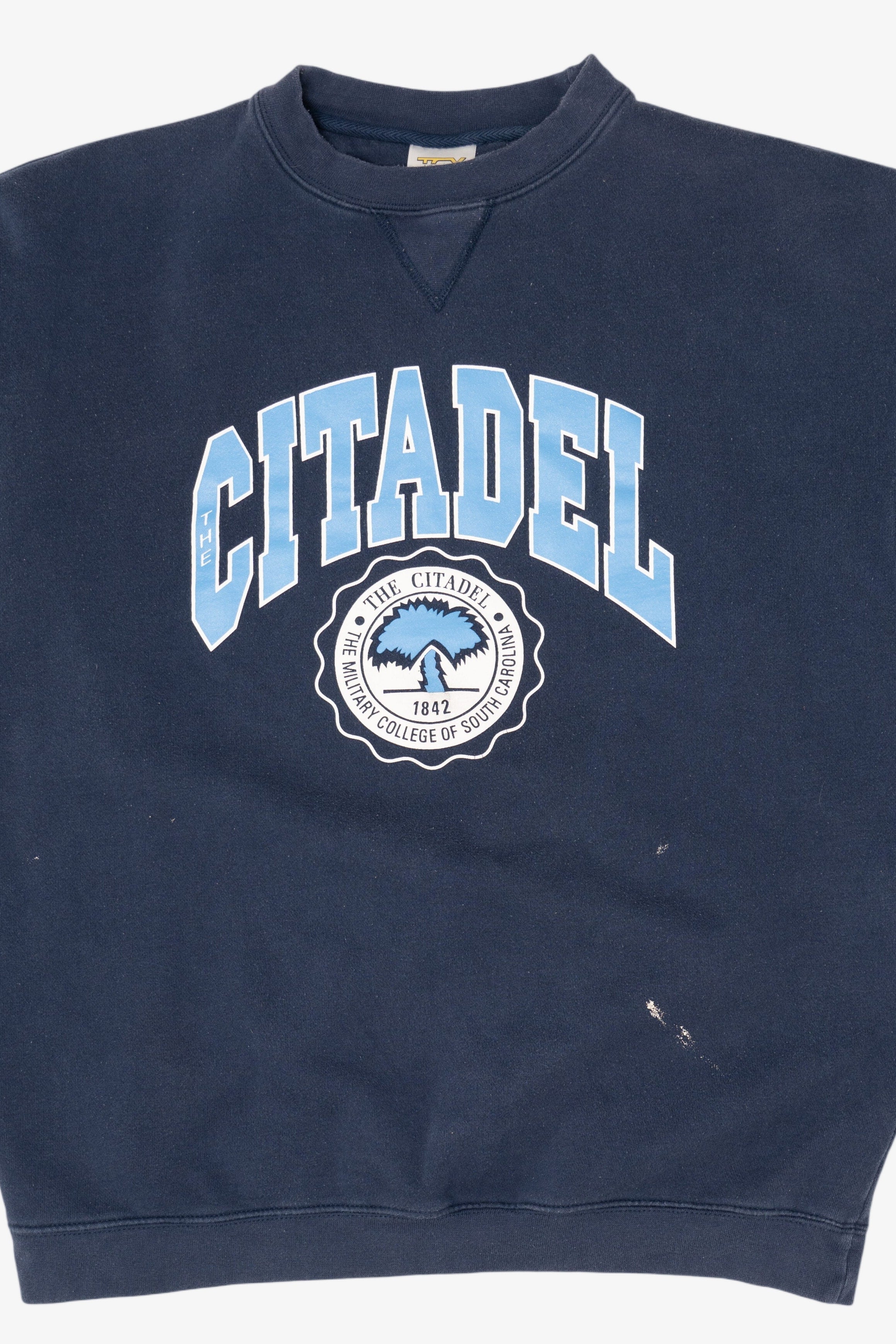 Vintage Navy Blue The Citadel Military College OfSouth Carolina Sweatshirt (1990s)