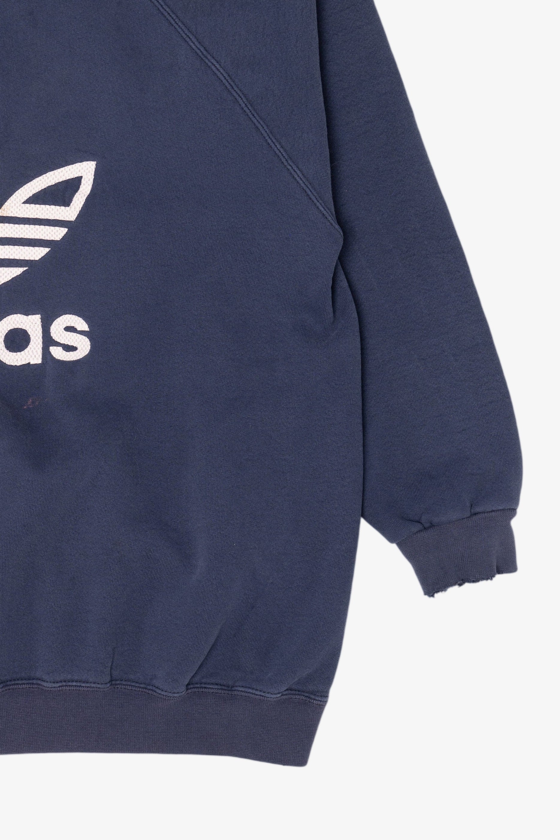 Vintage Navy Blue Adidas Raglan Sweatshirt (1990s)