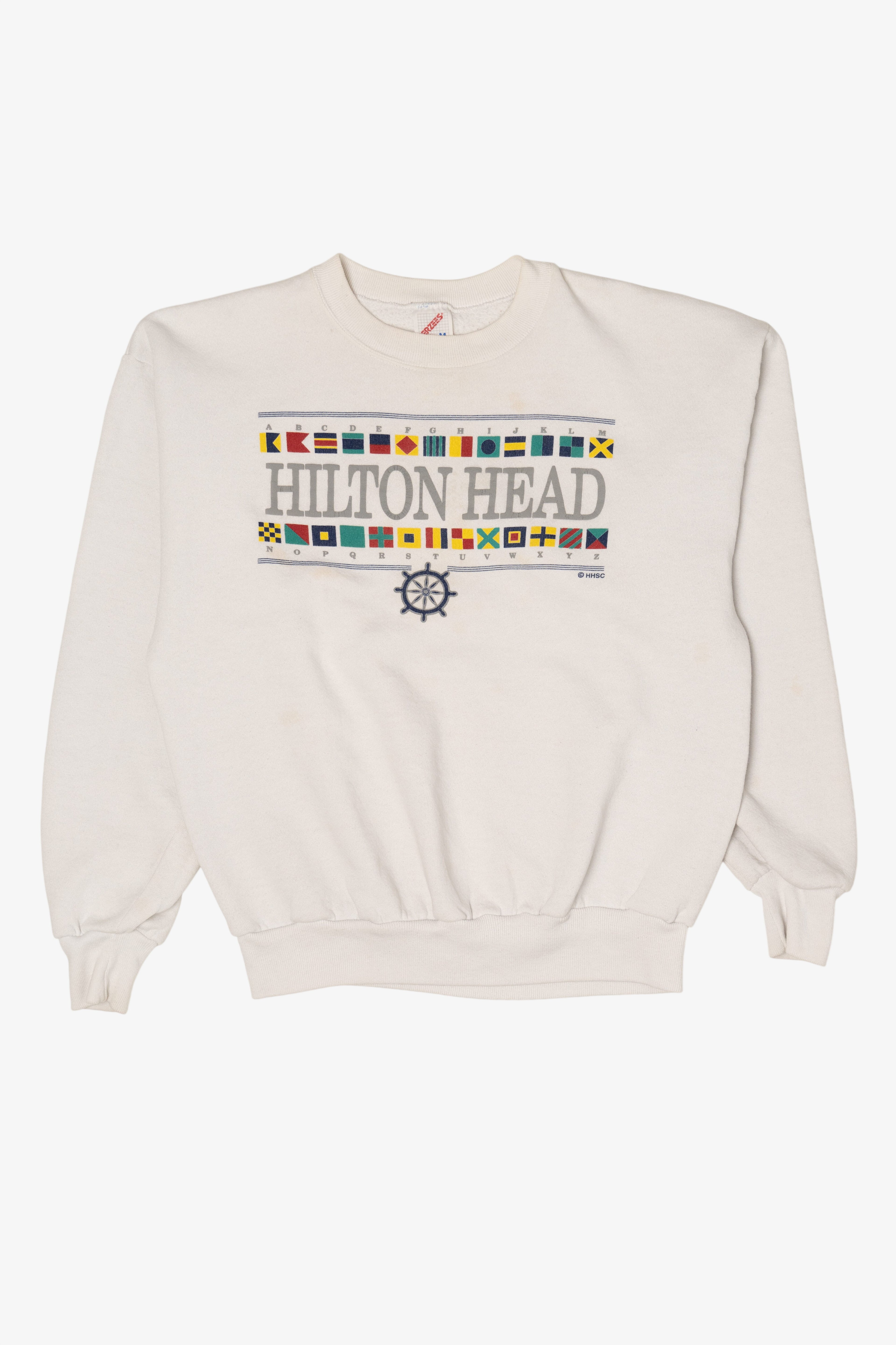 Vintage White Hilton Head Sweatshirt (1990s)
