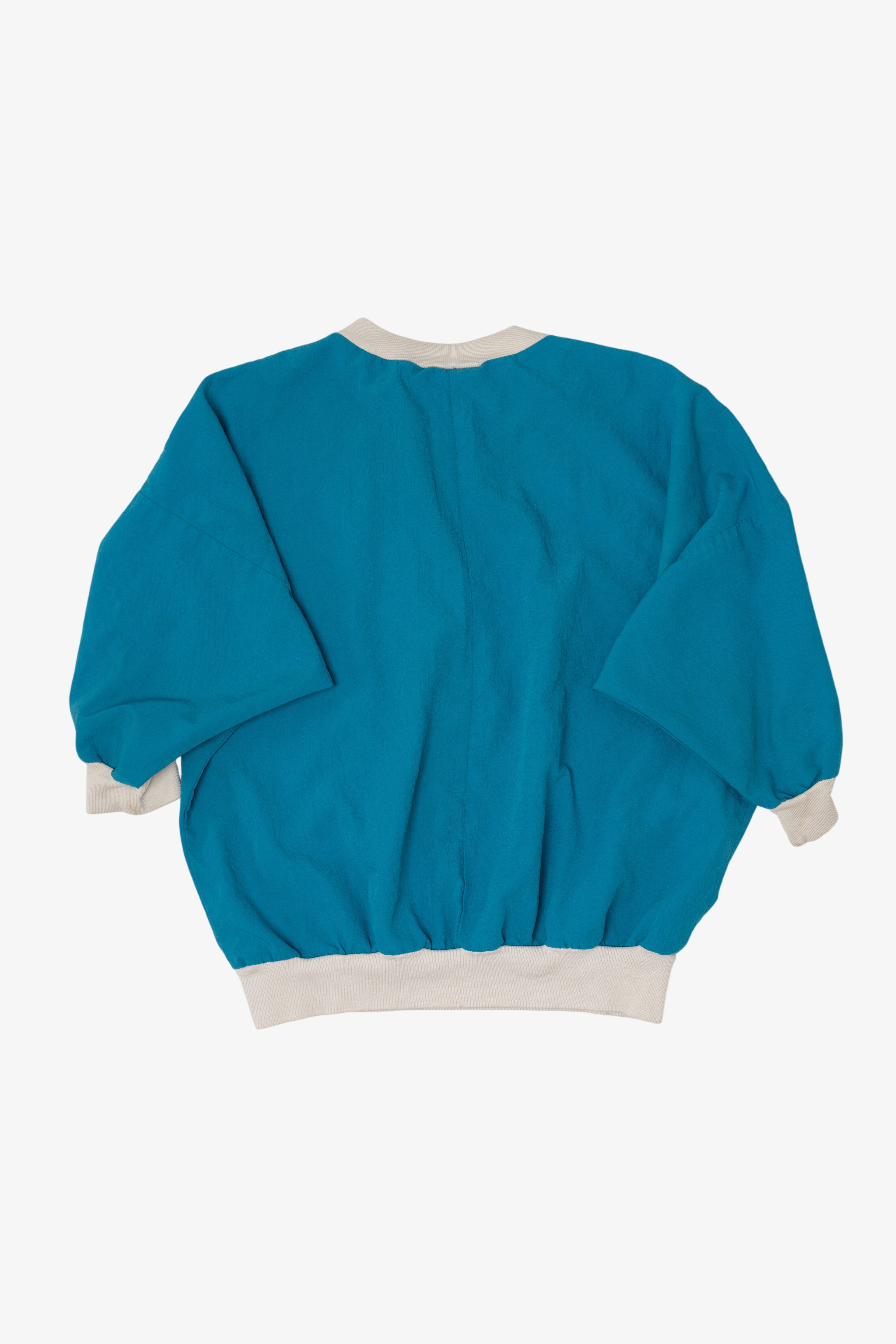 Vintage Blue Teddi V Panel Sweatshirt (1980s)