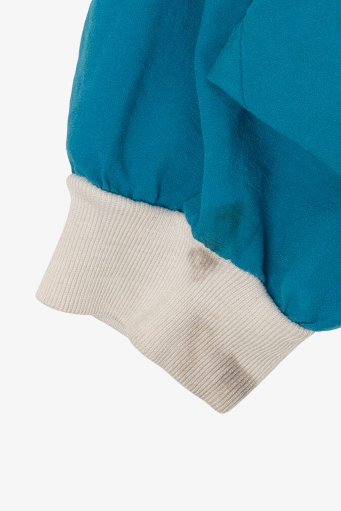 Vintage Blue Teddi V Panel Sweatshirt (1980s)