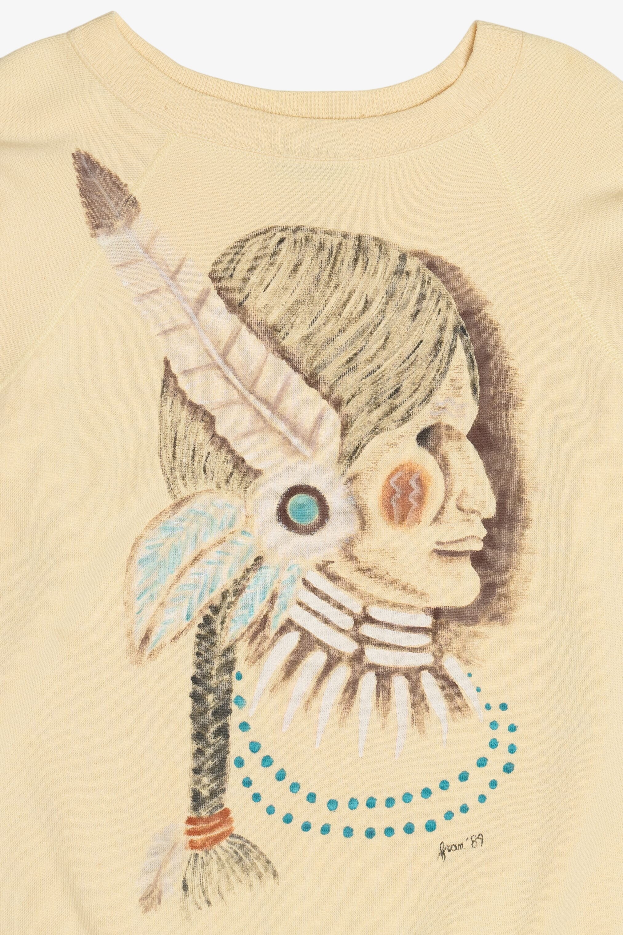 Vintage Hand Painted Sweatshirt (1980s)