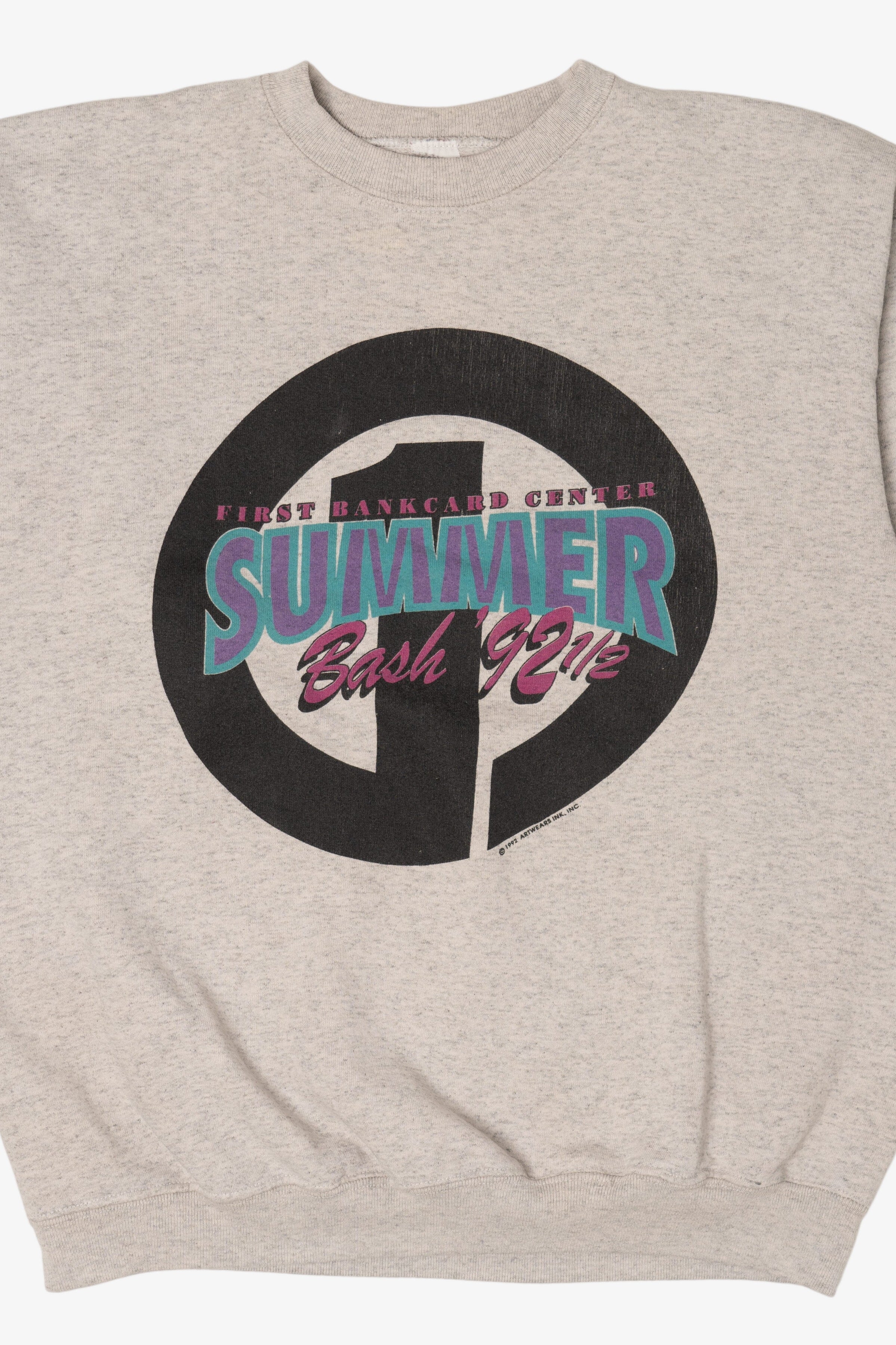 Vintage First Bankcard Center Summer Bash 92 And A Half Sweatshirt (1990s)