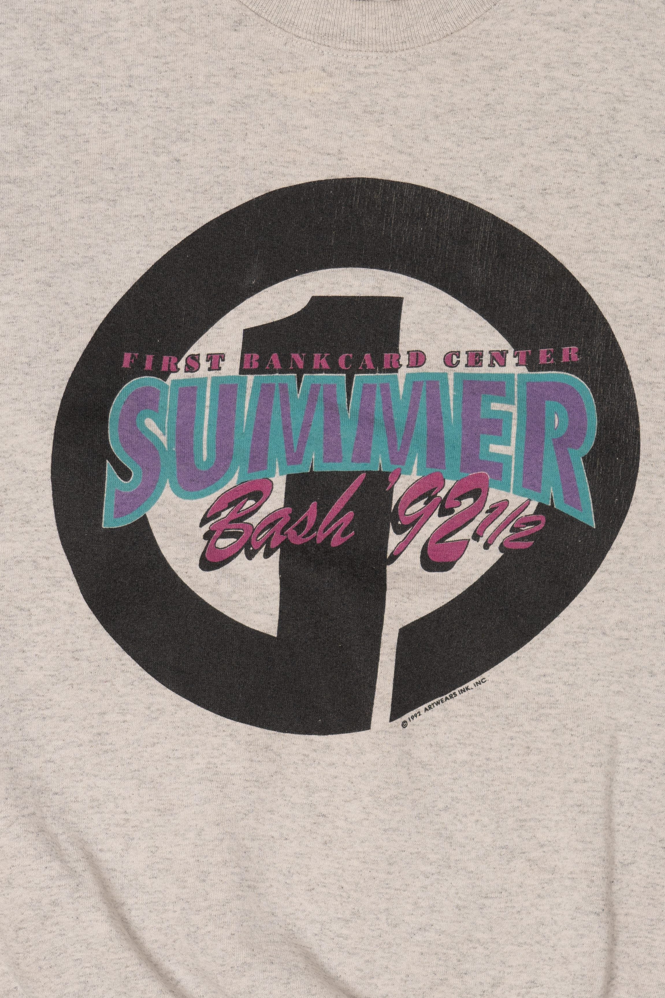 Vintage First Bankcard Center Summer Bash 92 And A Half Sweatshirt (1990s)