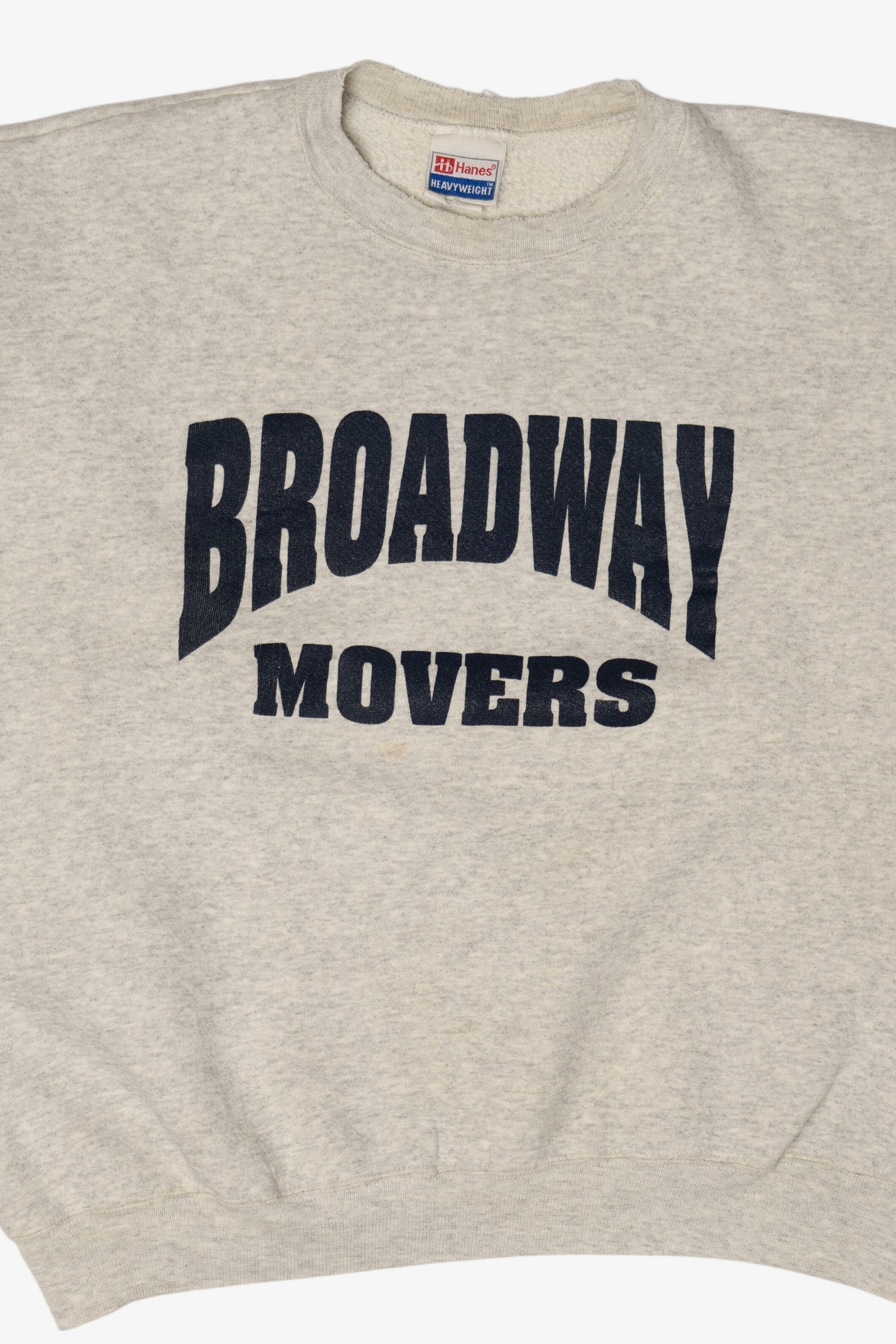 Vintage Light Gray Broadway Movers Sweatshirt (1990s)