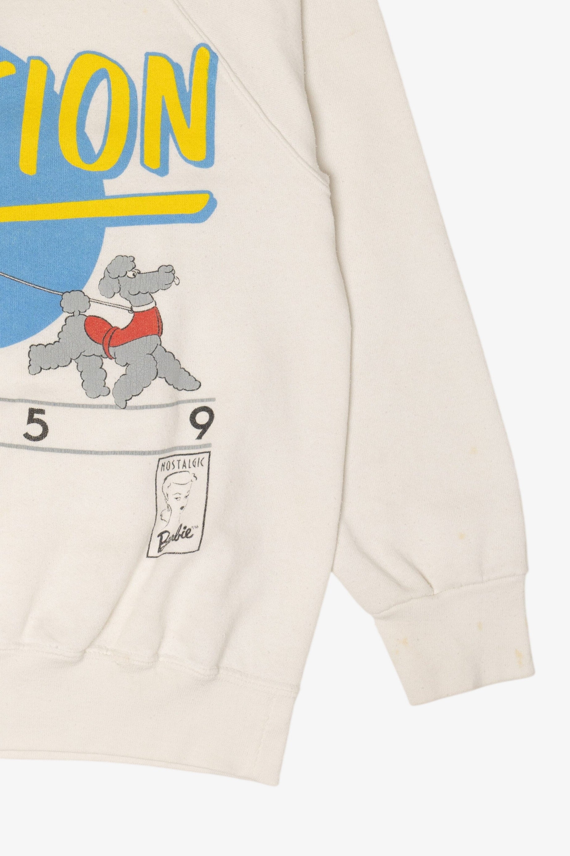 Vintage "Totally" Barbie Vacation Raglan Sweatshirt (1980s)