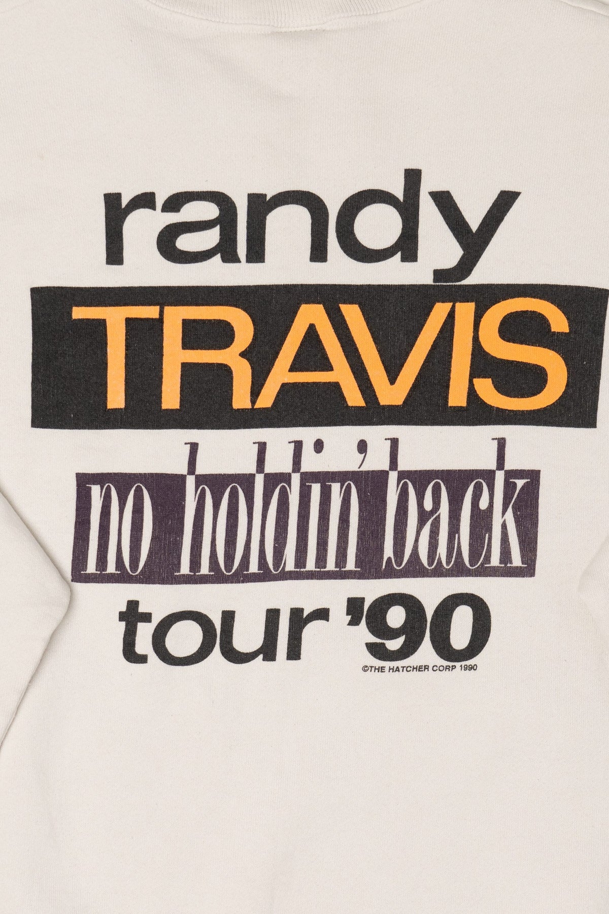 Vintage Randy Travis "No Holdin' Back" Tour Sweatshirt (1990s)