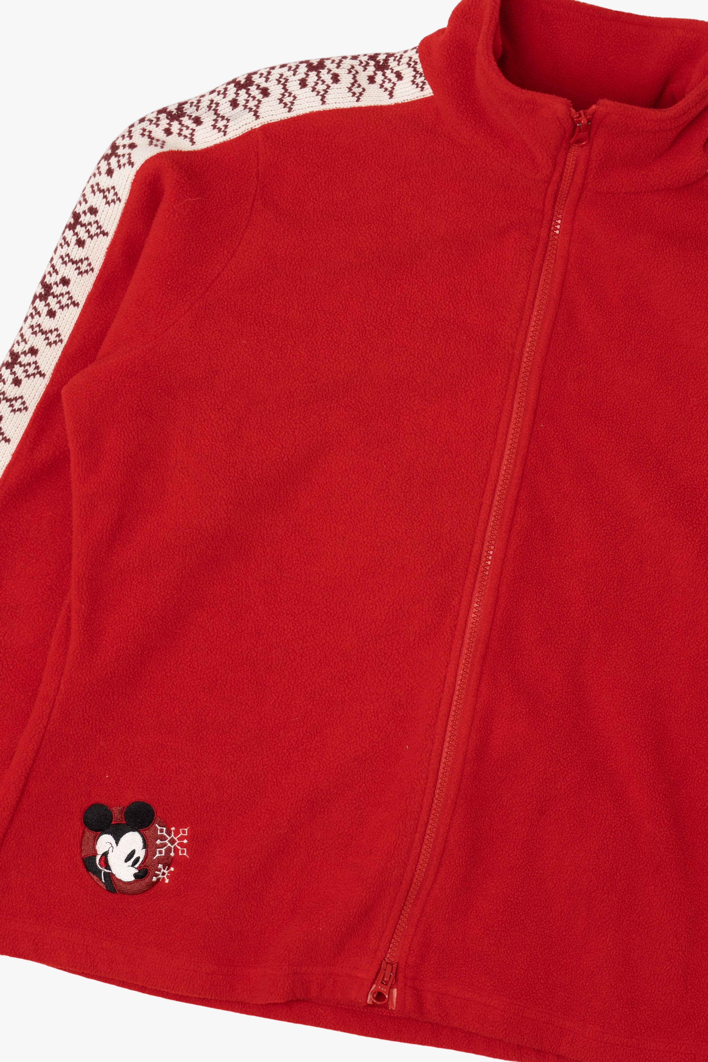 Vintage Red Disney Mickey Mouse Snowflakes Sweatshirt (2000s)