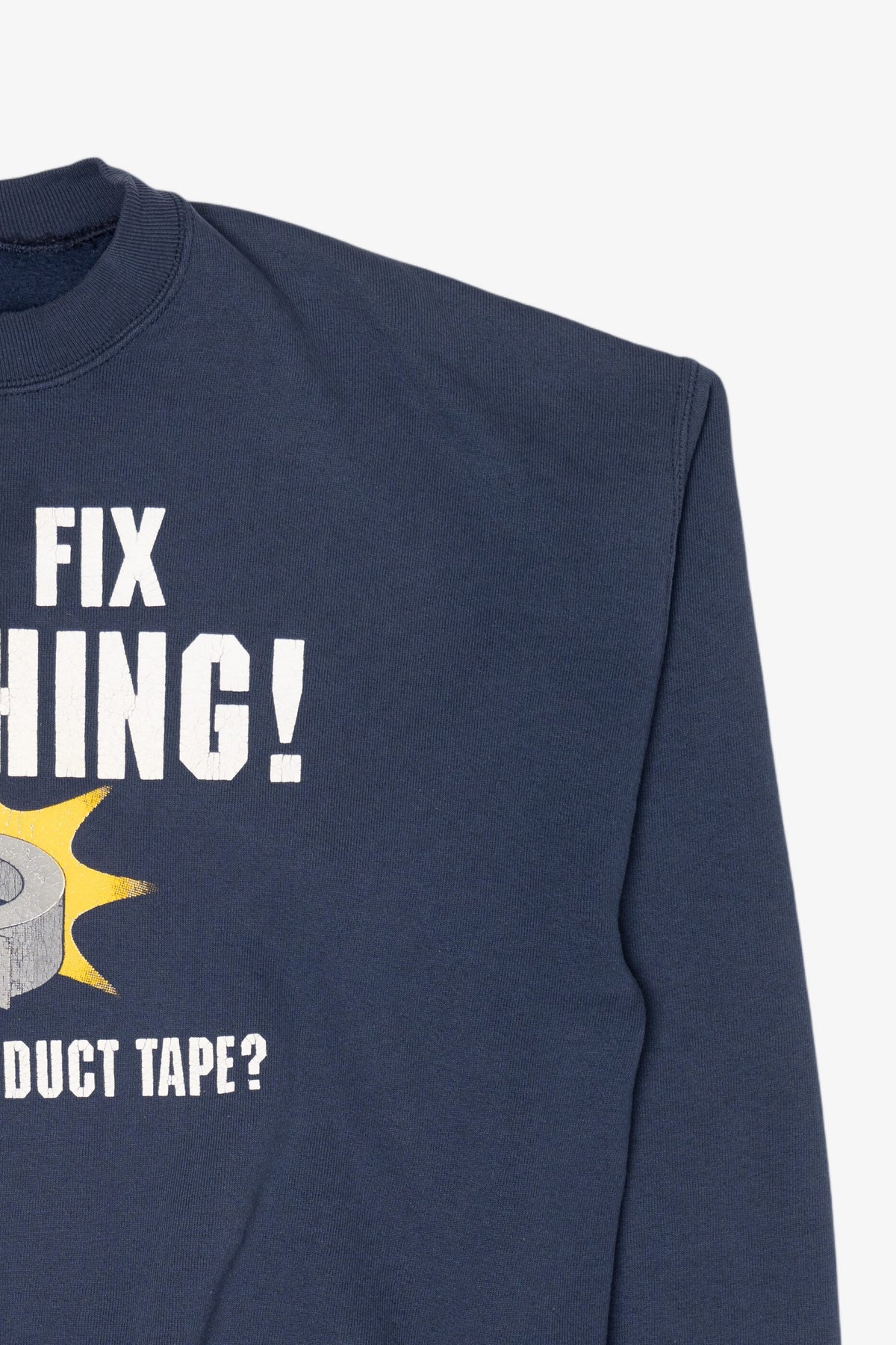 Vintage "I Can Fix Anything" Duct Tape Funny Sweatshirt (1990s)