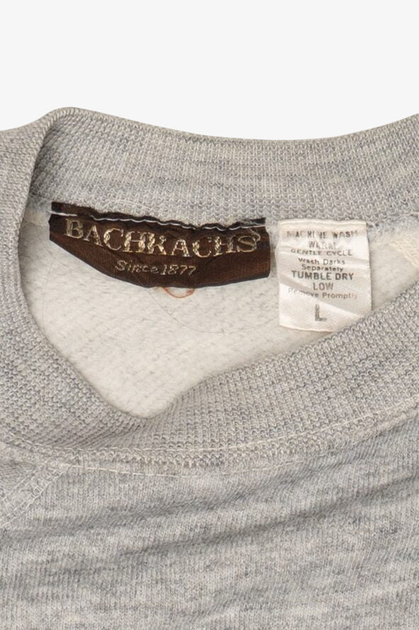 Vintage Gray Bachrachs Argyle Raglan Sweatshirt (1990s)
