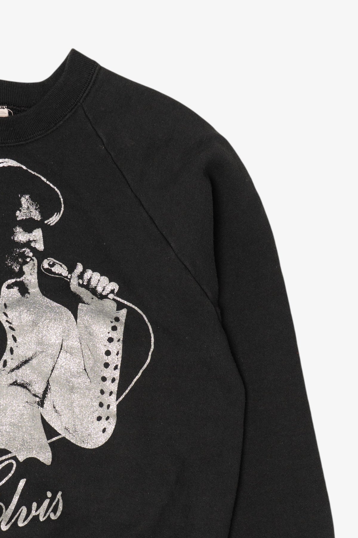 Vintage Black Elvis Presley Raglan Sweatshirt (1990s)