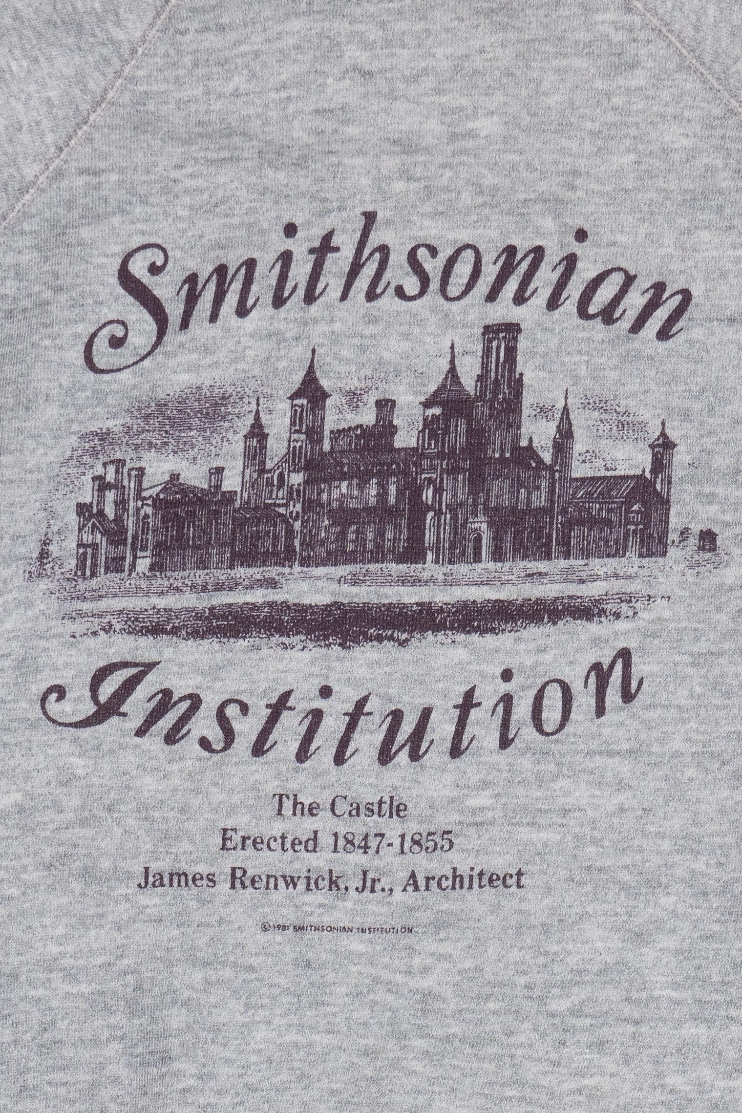 Vintage Smithsonian Institution "The Castle" Raglan Sweatshirt (1980s)