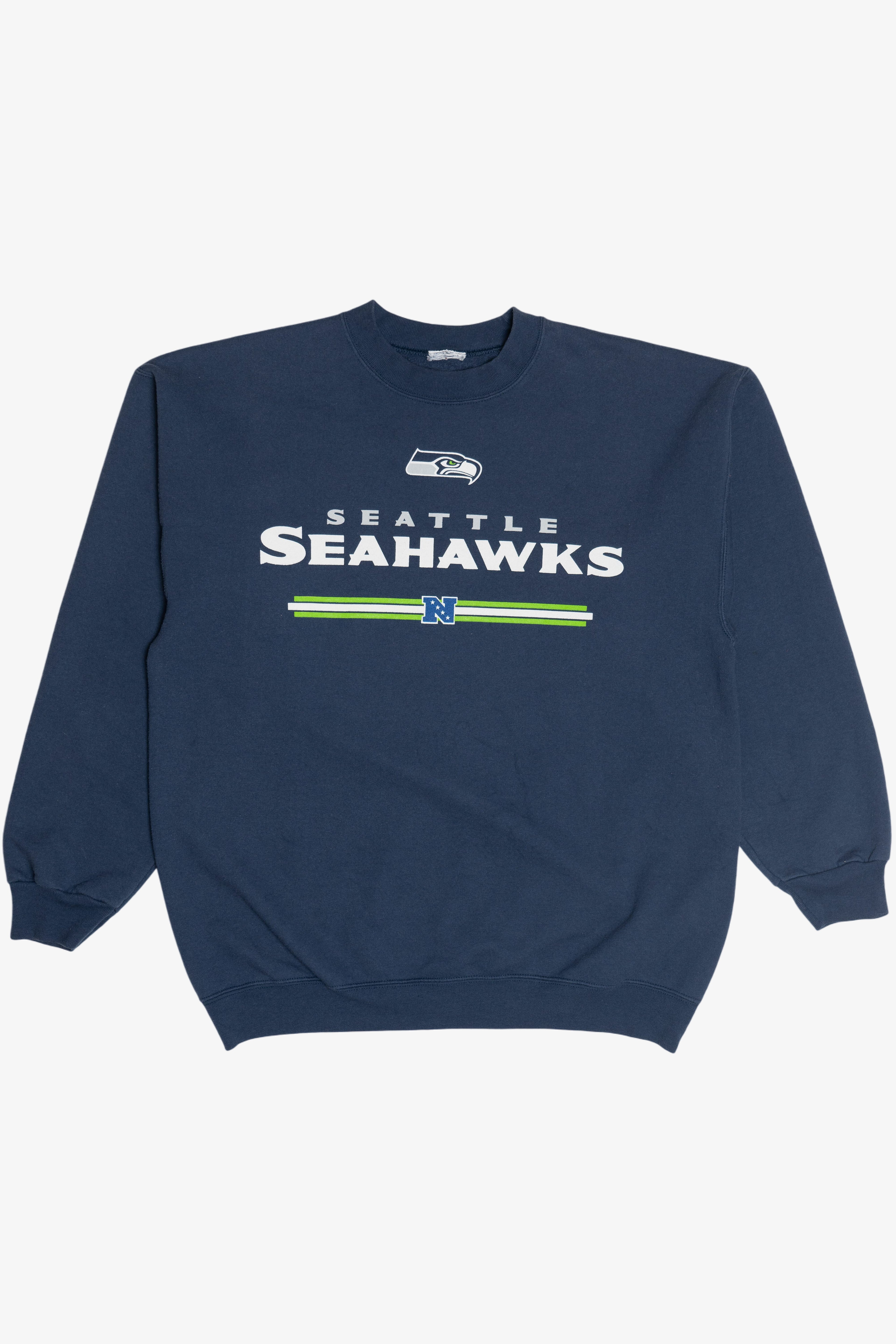 Vintage Seattle Seahawks NFL Logo Sweatshirt (2000s)