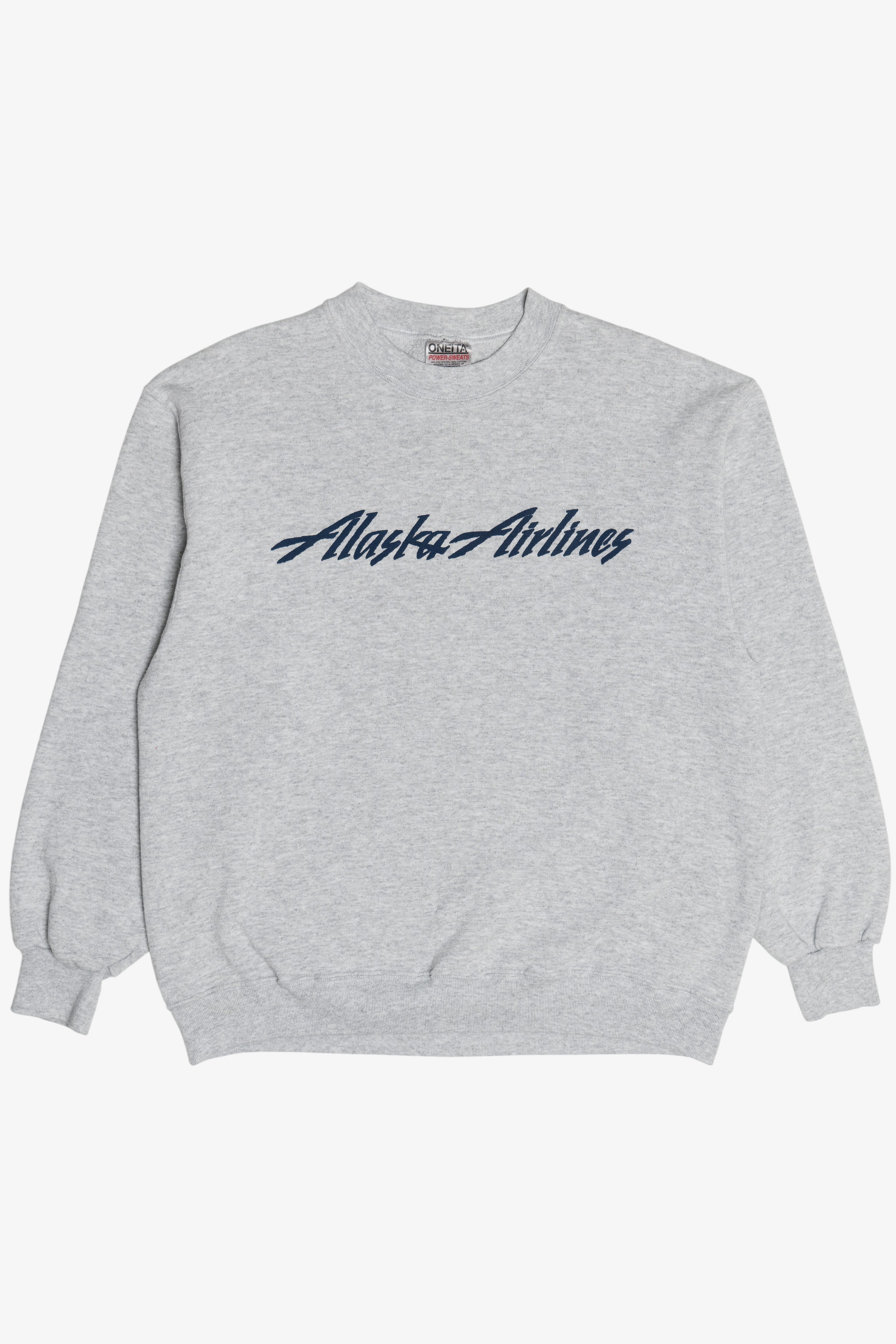 Vintage "Alaska Airlines" Oneita Sweatshirt (1990s)